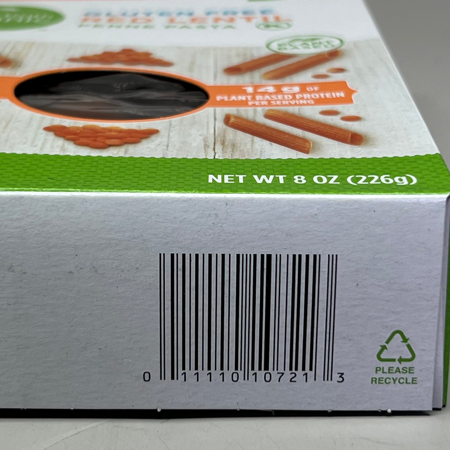 SIMPLE TRUTH ORGANIC (6 PACK) Red Lentil Penne Pasta 8 oz Red BB 03/26