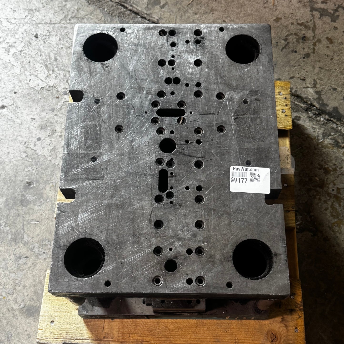 Die Stamp (Solid Metal) 14"W x 19"L x 10.5"H Gray (AS-IS, Used)