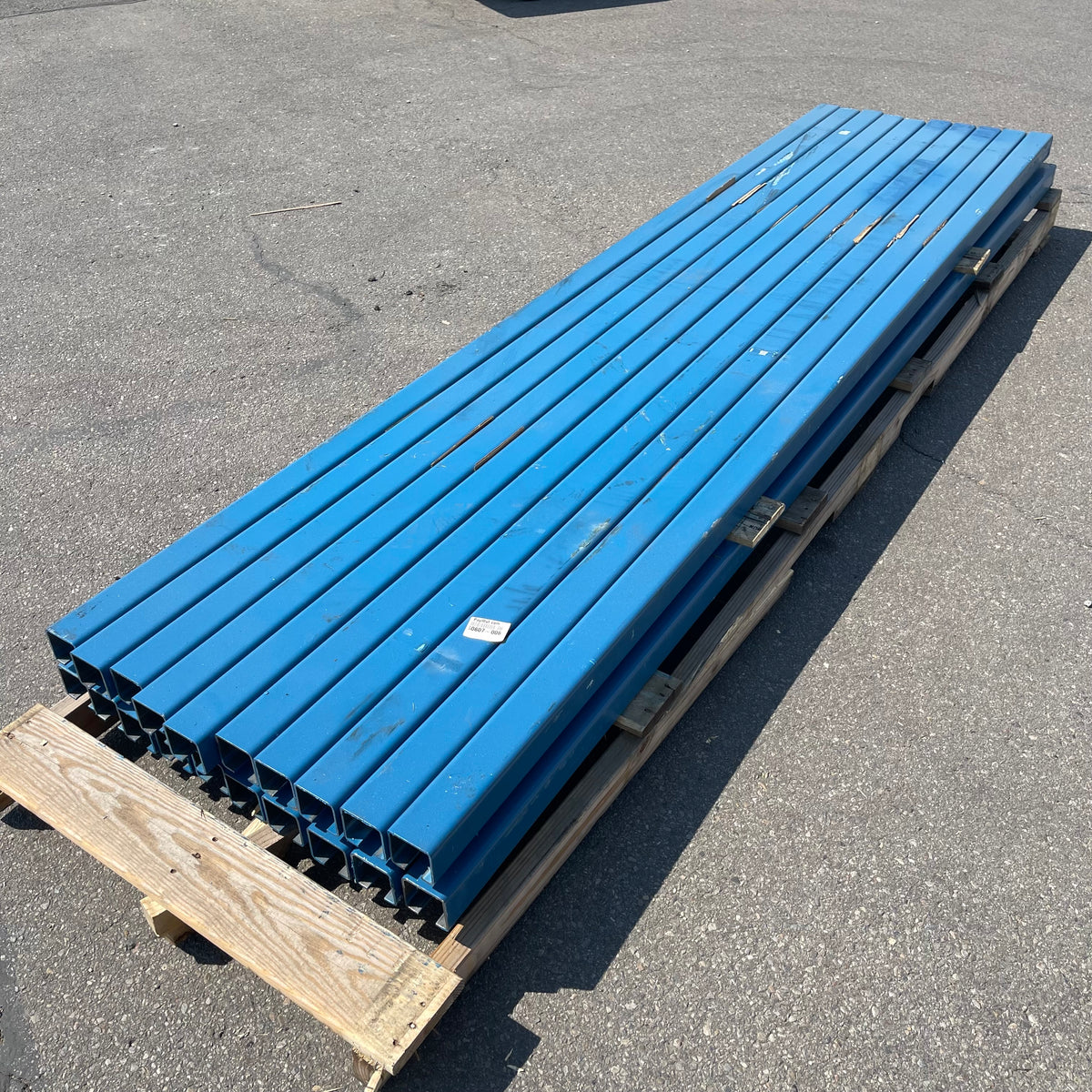 UNIBILT Enclosed Track Conveyor Components 10'x3"x2.5" Blue