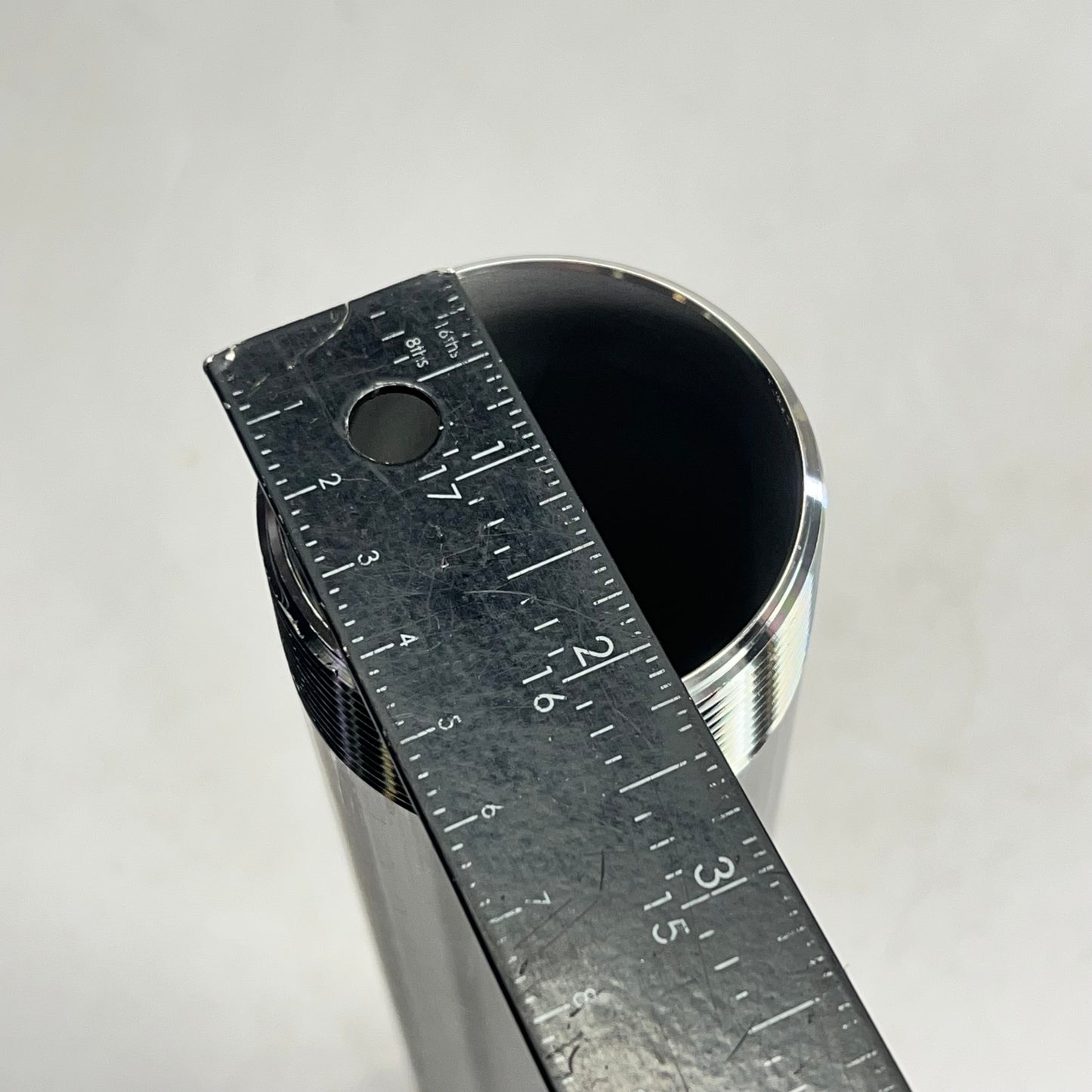 SERVICE METAL 316/l Stainless Steel Pipe Threaded Ends 2"x12" 2.38" ID  Silver