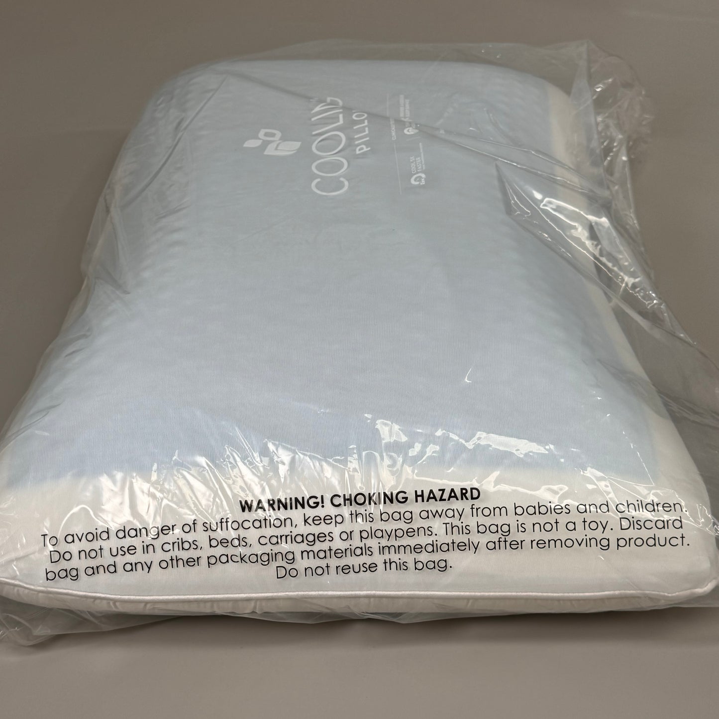 PURE CARE Cooling Gel-egant Sculpted Memory Foam Pillow Standard Size White