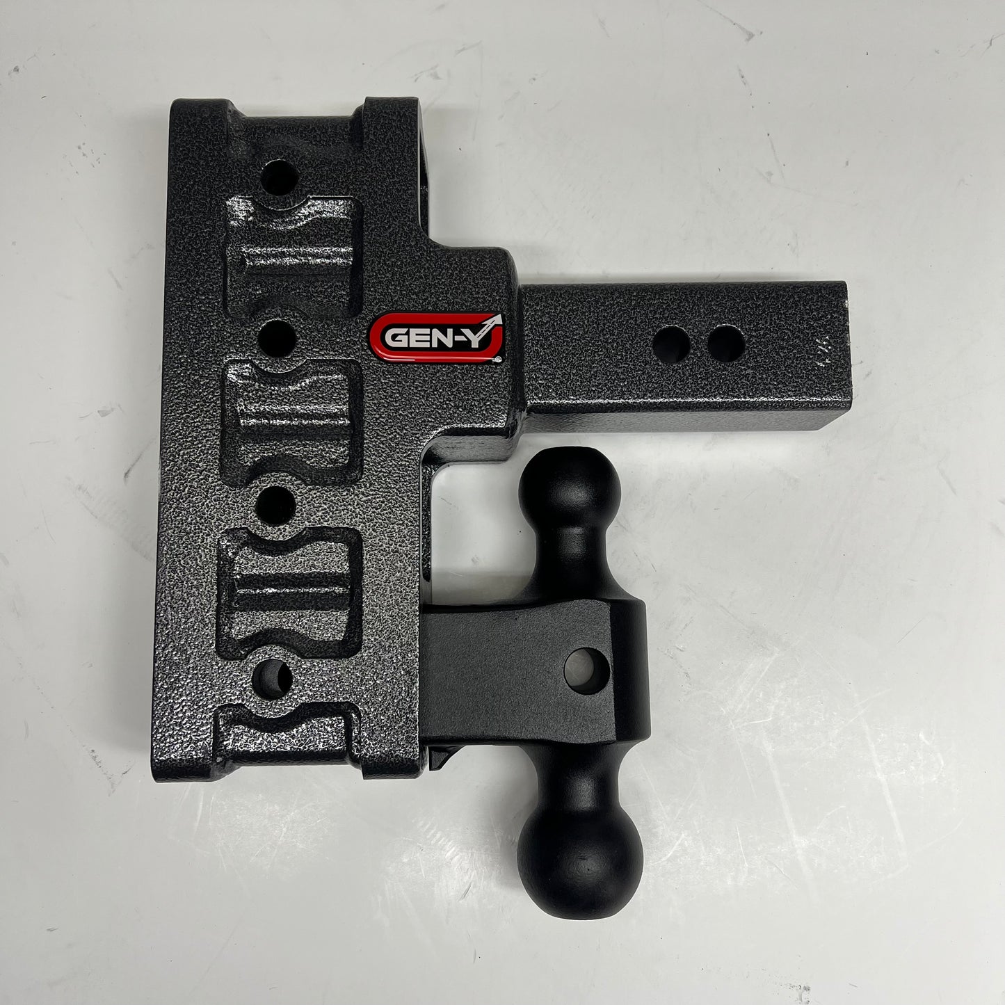 GEN-Y Adjust 2 Ball Mount W/ Stacked Receivers 2-1/2" Hitch 6" Drop/Rise GH-9|24
