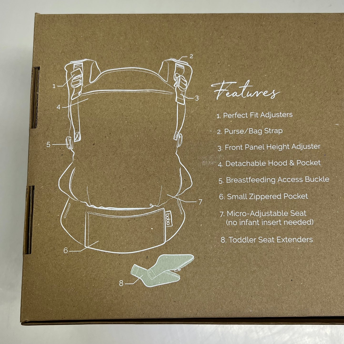 ZA@ BOBA X Baby Carrier Easy Adjustable For 0 To 36 Month Or 7lbs - 45 Lbs Gray BCX-001 GREY A