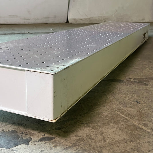 Steel Optical Breadboards 12"W x 60"L x 4"H Grey 2441549 (AS-IS, A Little Damage)