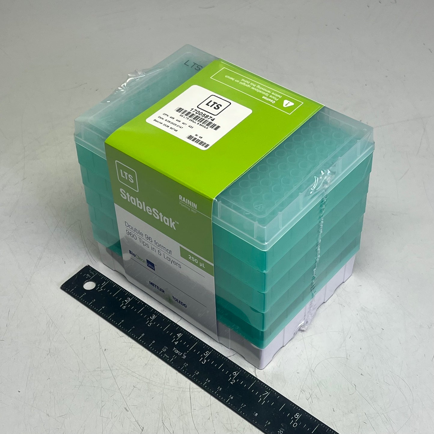 METTLER TOLEDO (960 PACK) Stablestak Double 96 Format Pipettes LTS 250µL