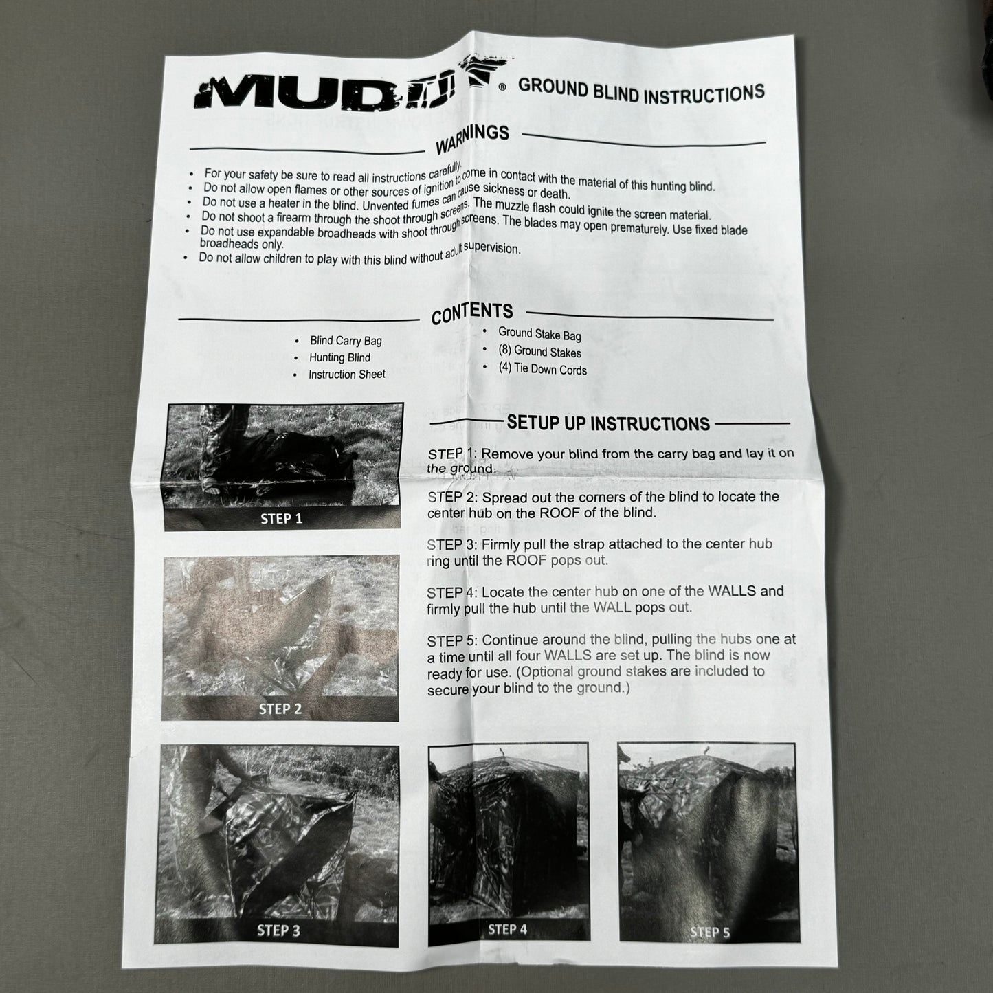 MUDDY The Prevue See Through Archery Blind Quick Set Hub System MUD-PVB2