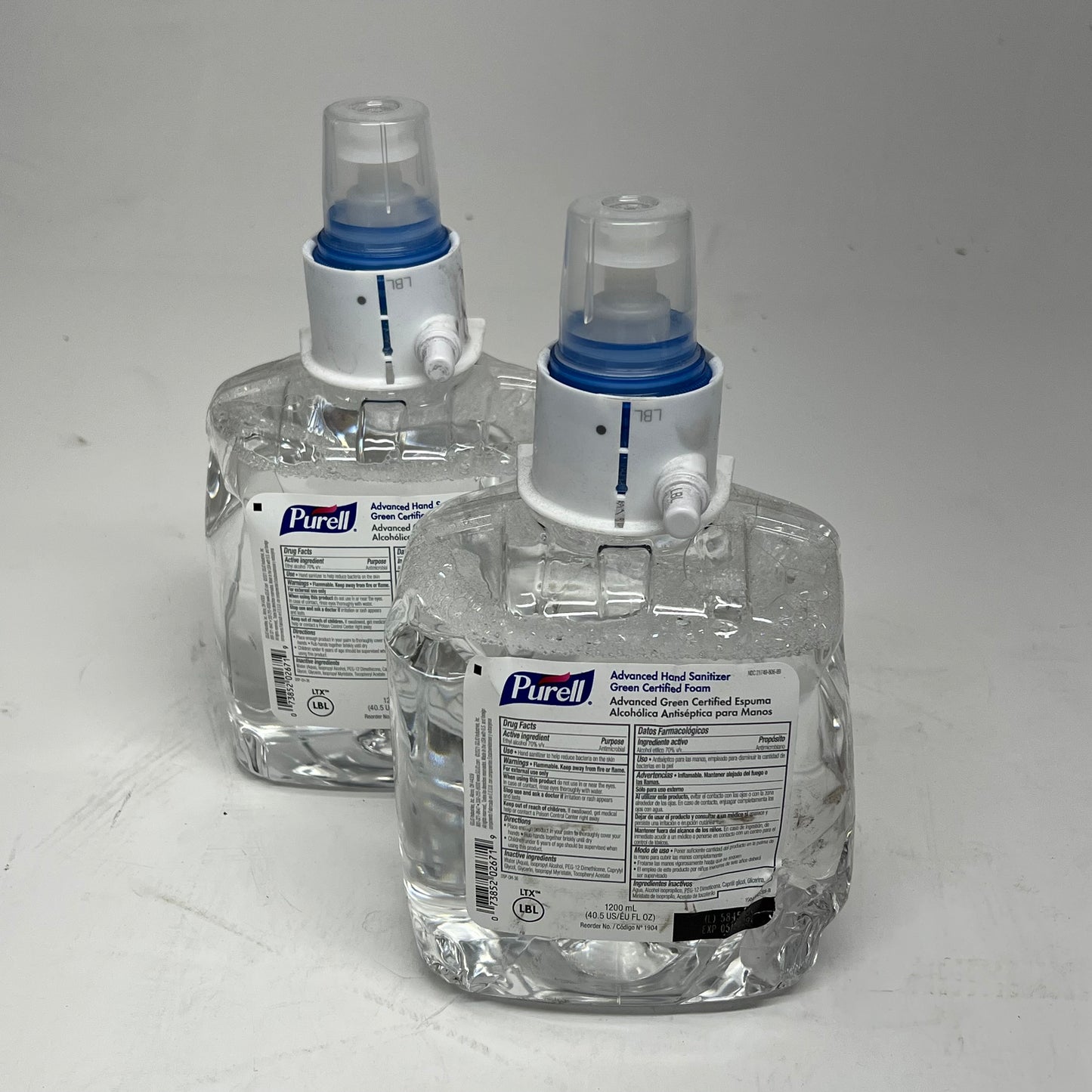 PURELL (2 PACK) Advanced Hand Sanitizer Refills 40.5 Fl Oz Clear 1904-02