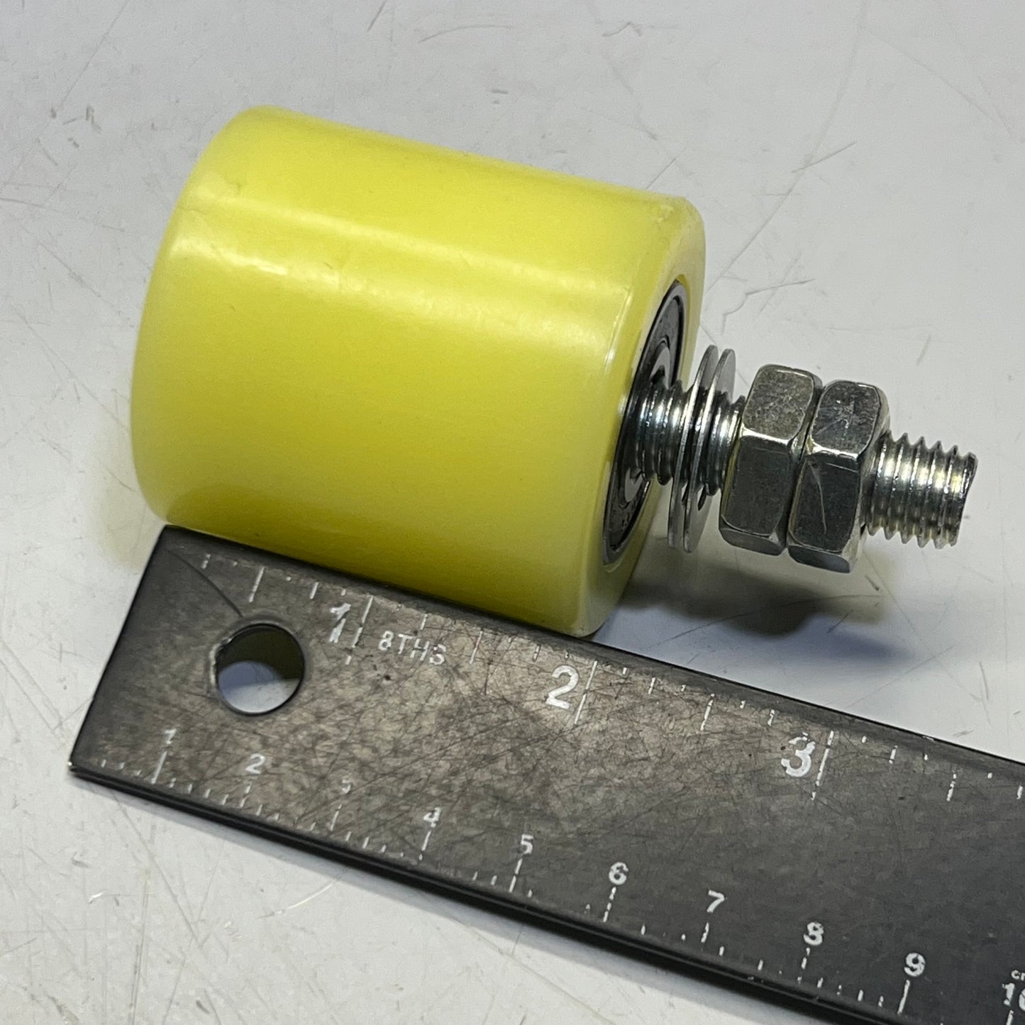 COSHAR (4 PACK) 2" Slide Gate Guide Roller, Yellow X003B1KC4F