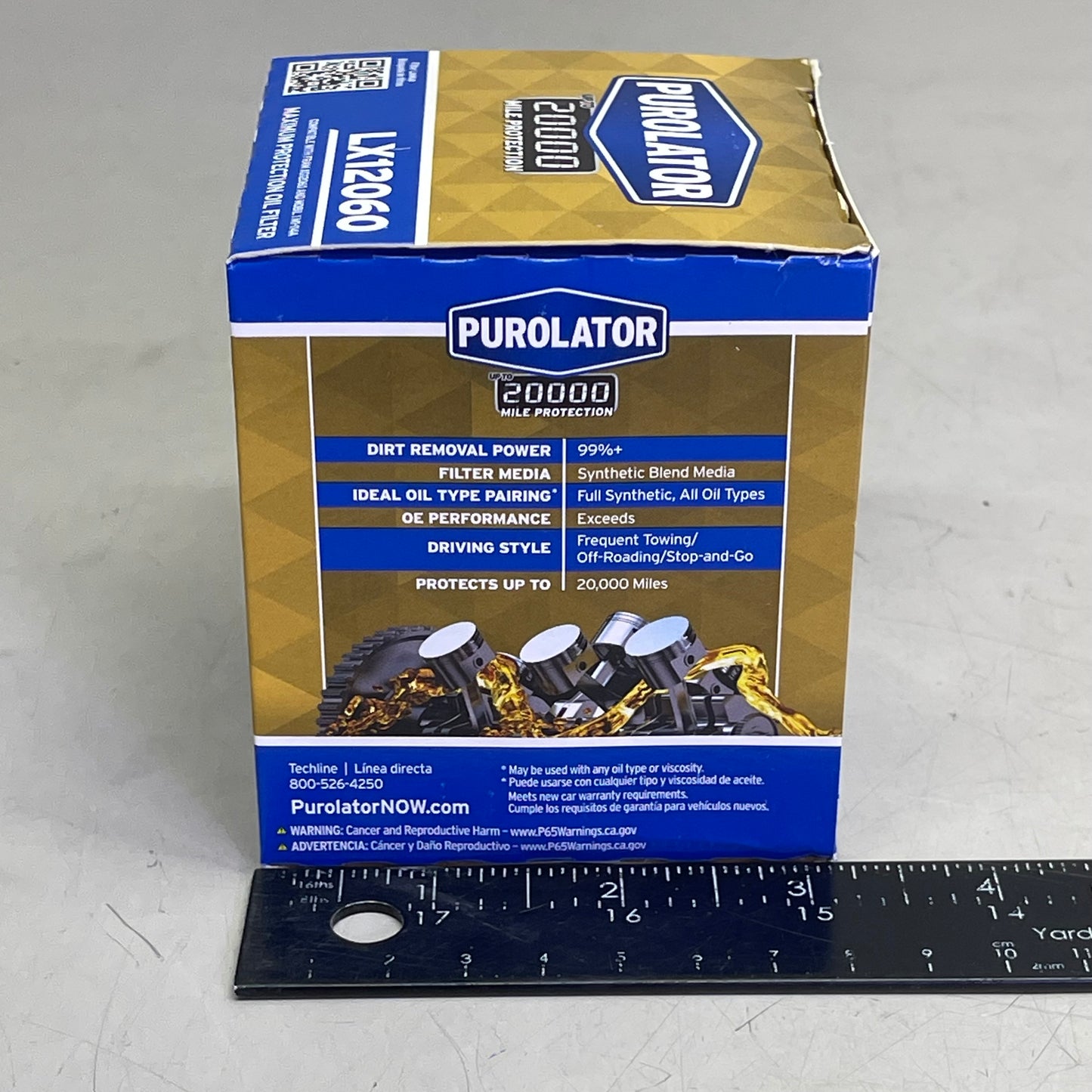 PUROLATOR (6 PACK) Maximum Protection Oil Filter 20000 Miles LX12060