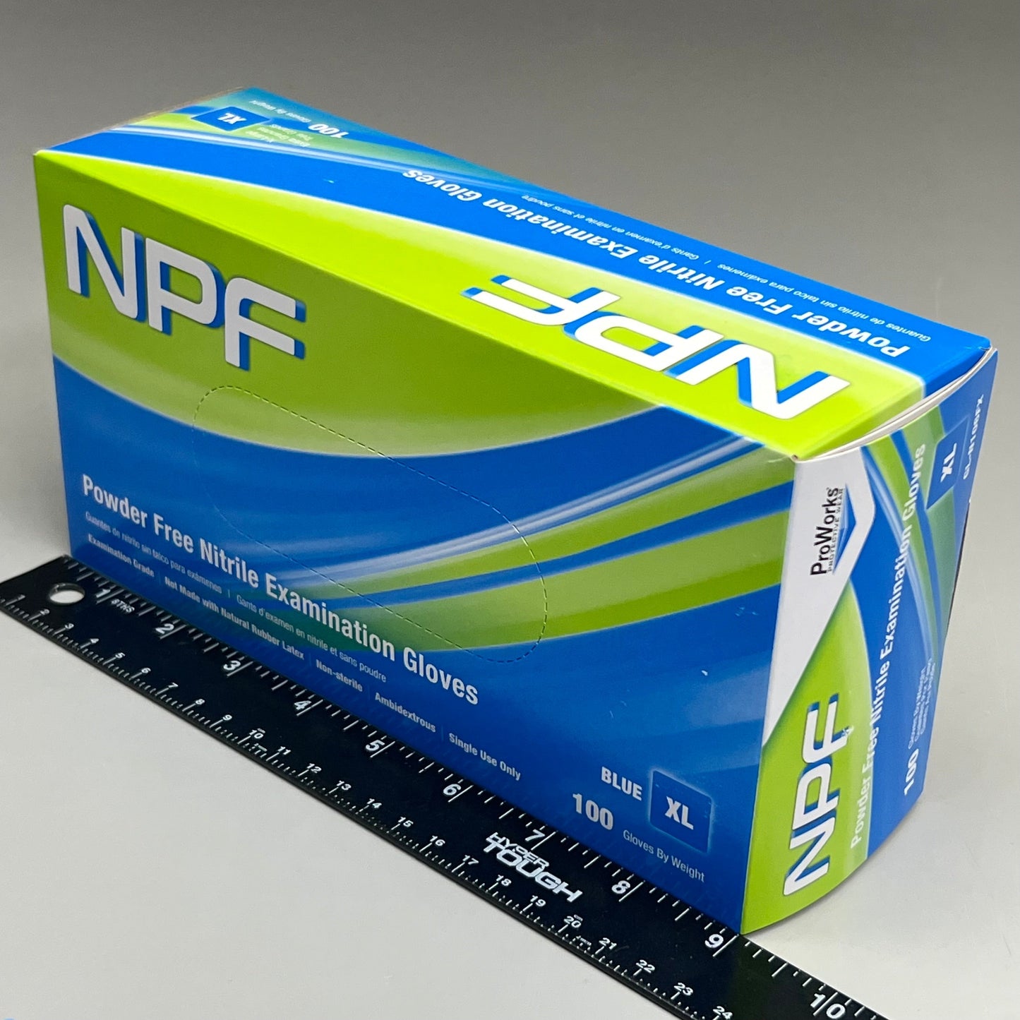 HOSPECO NPF (1,000 PACK) Nitrile Powder Free Exam Gloves Sz M Blue GL-N106FM