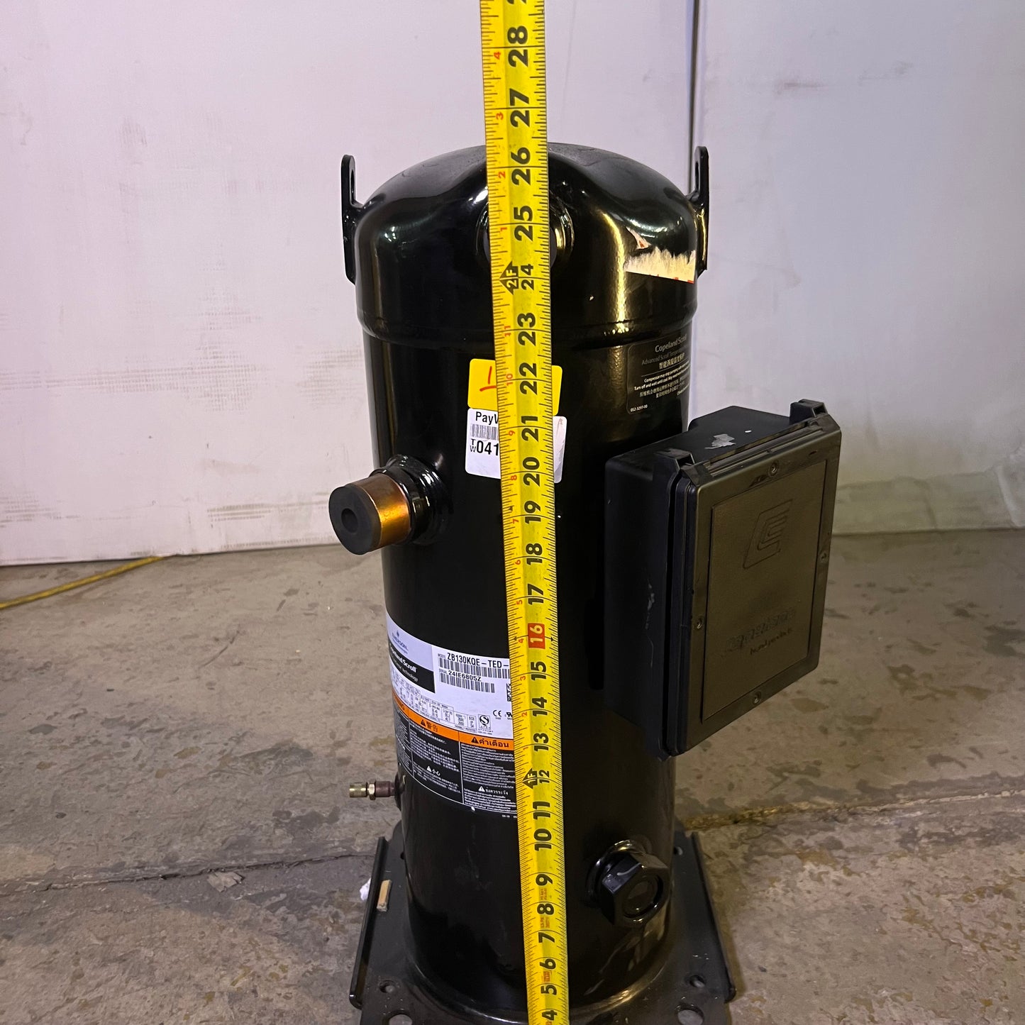 EMERSON Copeland Scroll Compressor 380/420v, Black ZB130KQE-TED-550