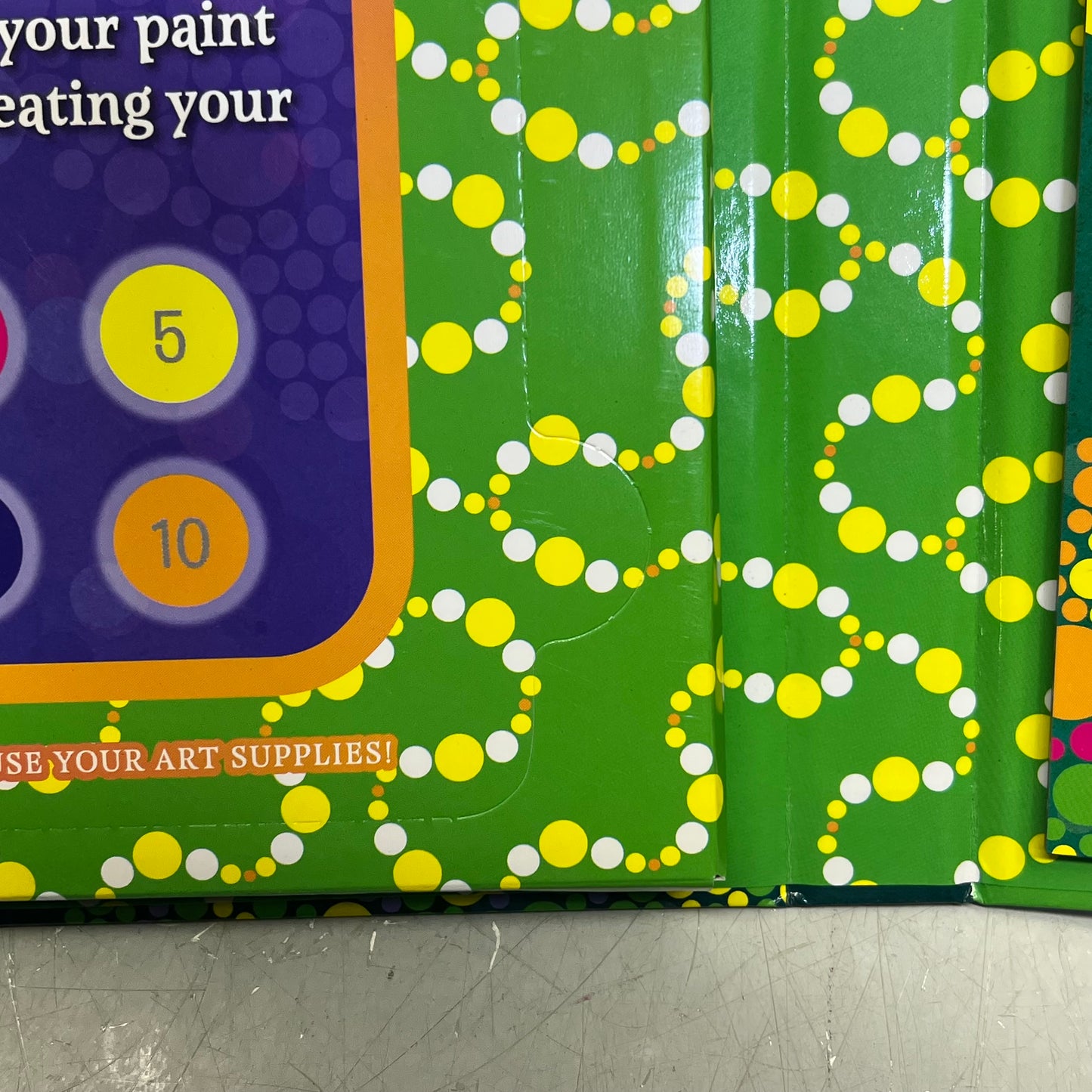 ART ACADEMY Hardback Dot Painting Nature Includes Paints & Tools Book 11"x10"x1"