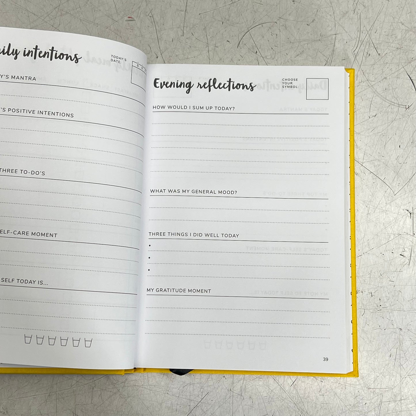 THE POSITIVE PLANNER 12-Week Planner Help Prioritize Mental Health Hardback Book