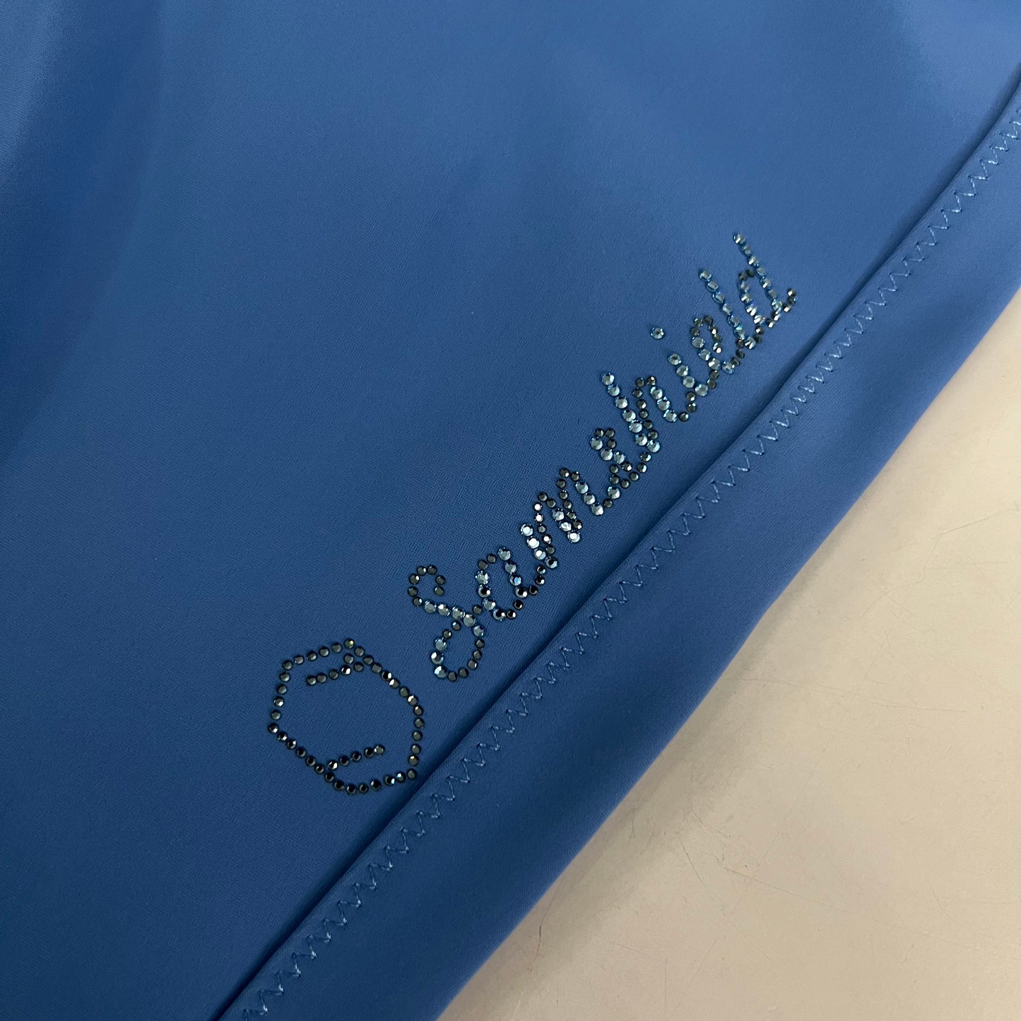 SAMSHIELD Clara Premium Equestrian Pants Women's Sz US 26, UK 8, FR 36 Washed Blue