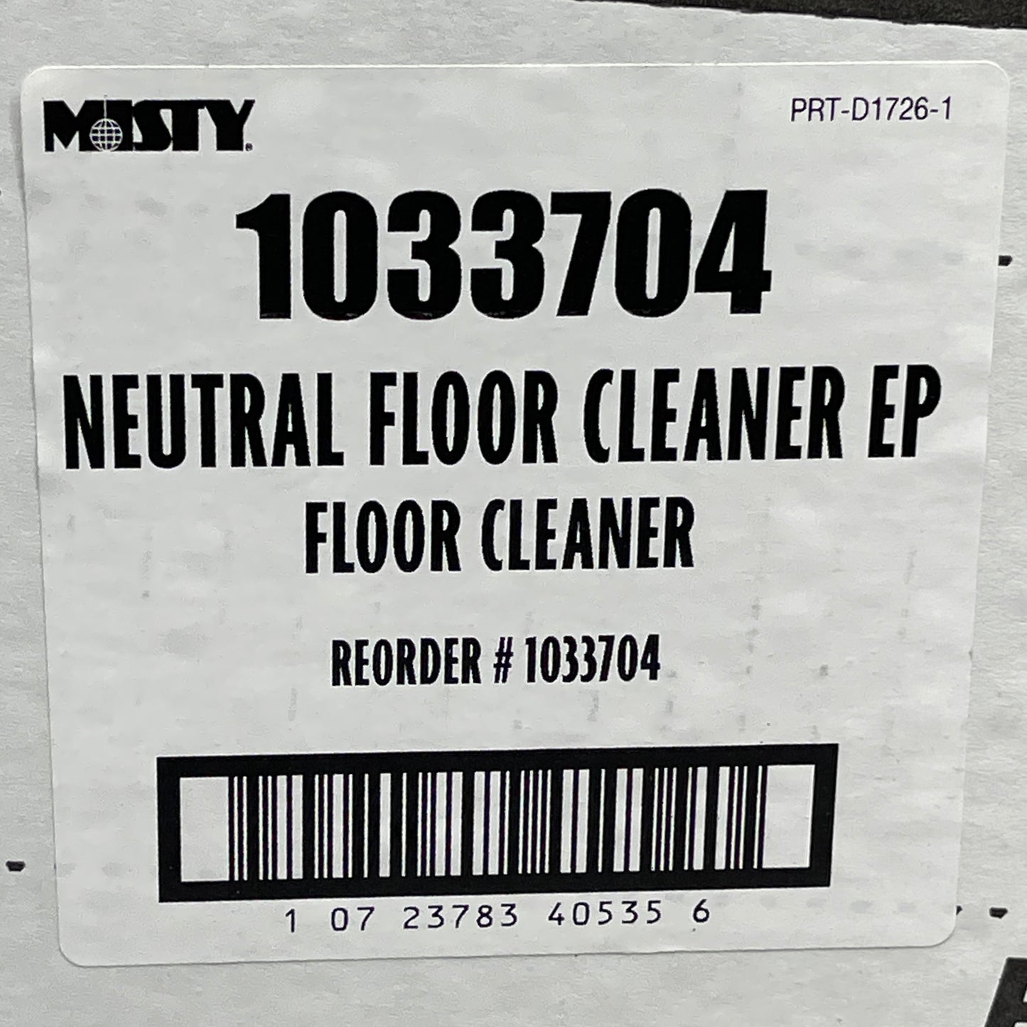 MISTY 4PK Neutral Floor Cleaner EP B01804