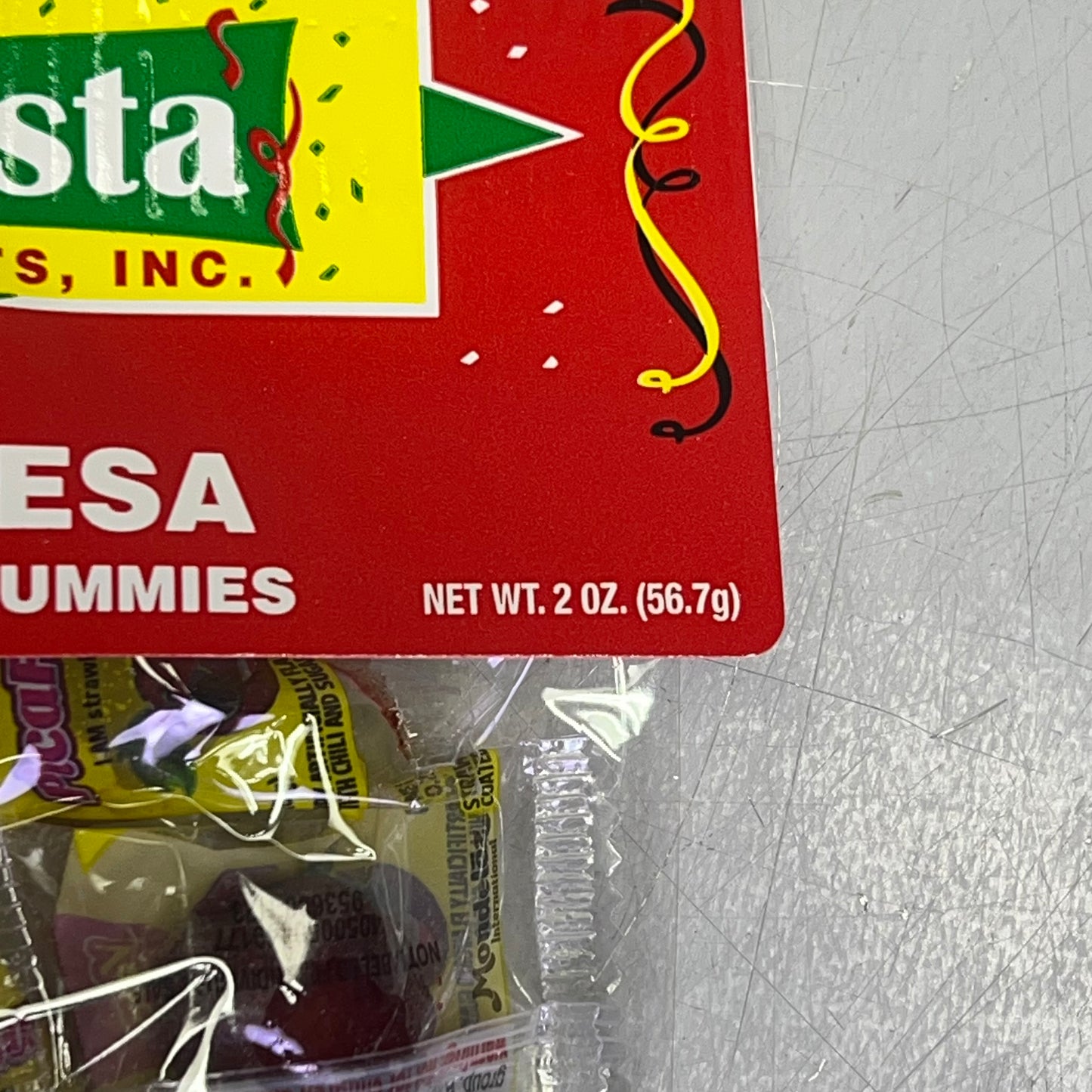 LA FIESTA (12 PACK, 11 PIECES PER PACKAGE) Pica Fresa Strawberry Gummies 2 oz