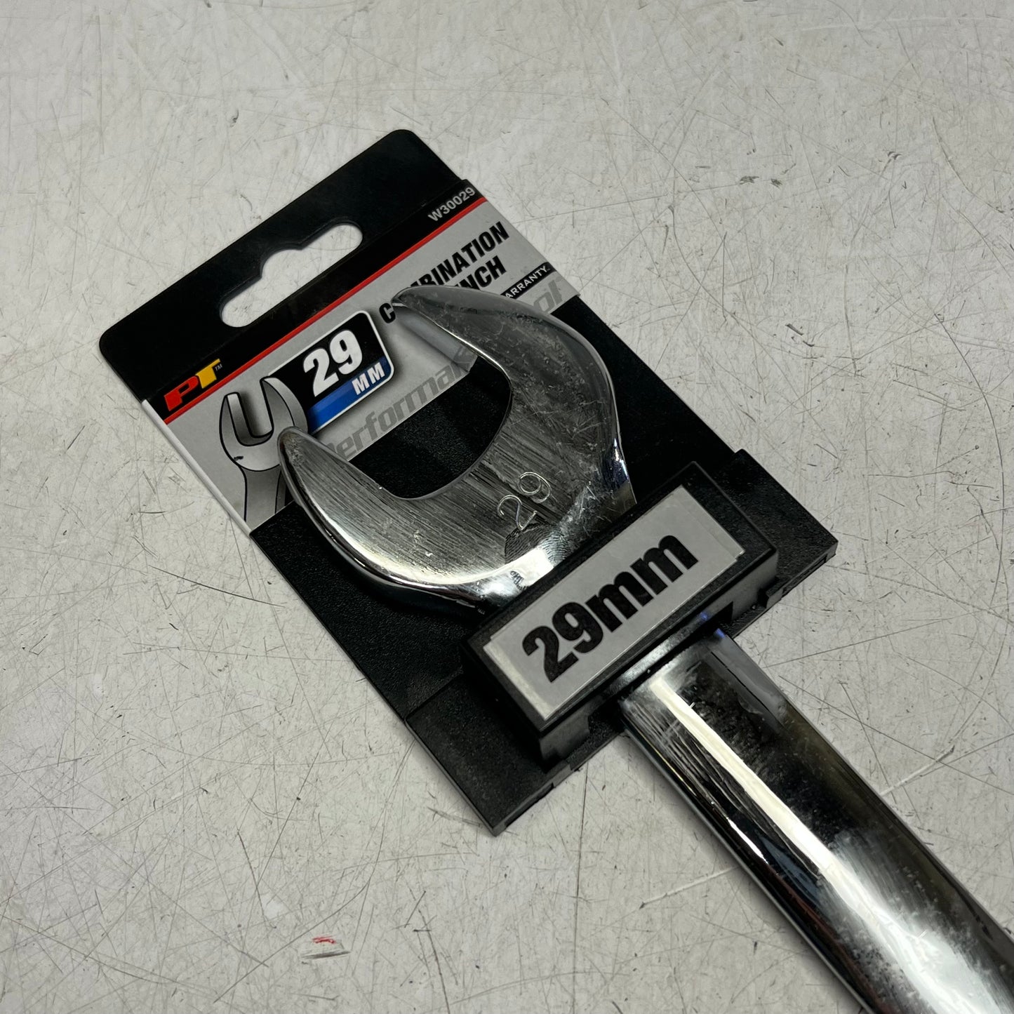 PERFORMANCE TOOLS Combination Wrench  29mm 12 Point  Polished Chrome W30029