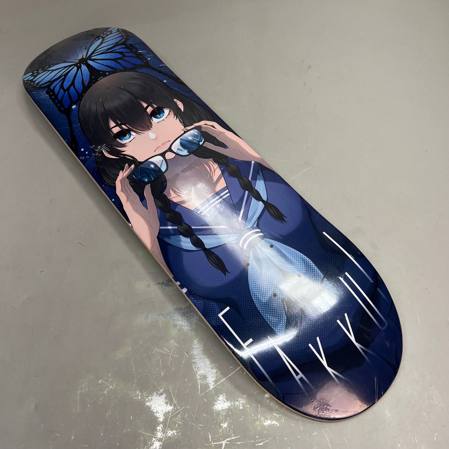 FAKKU MERCHANISE Saki Metamorphosis Skate Deck MAGA Anime 33"x8" Blue