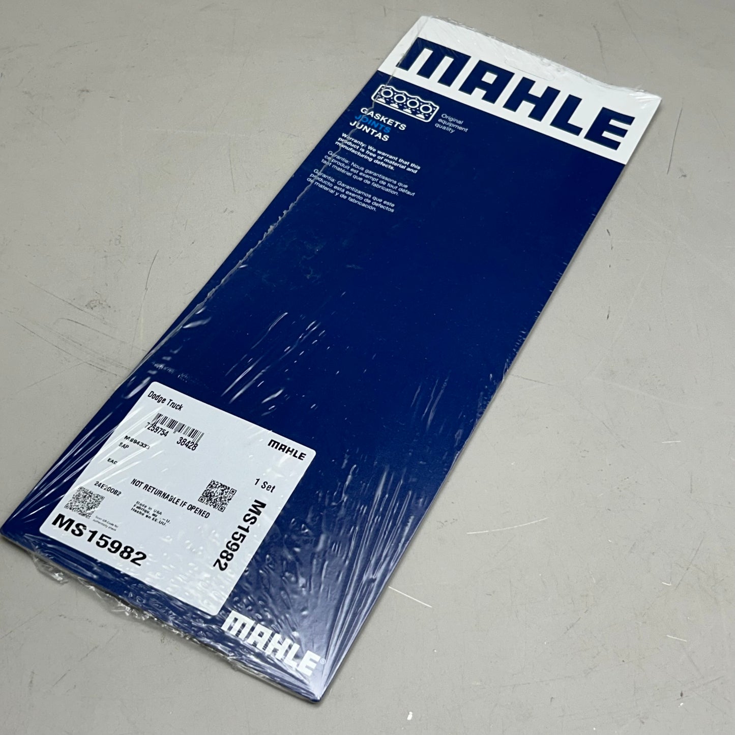 MAHLE Fuel Injection Plenum Gasket Replacement Part For Mitsubishi & Dodge MS15982