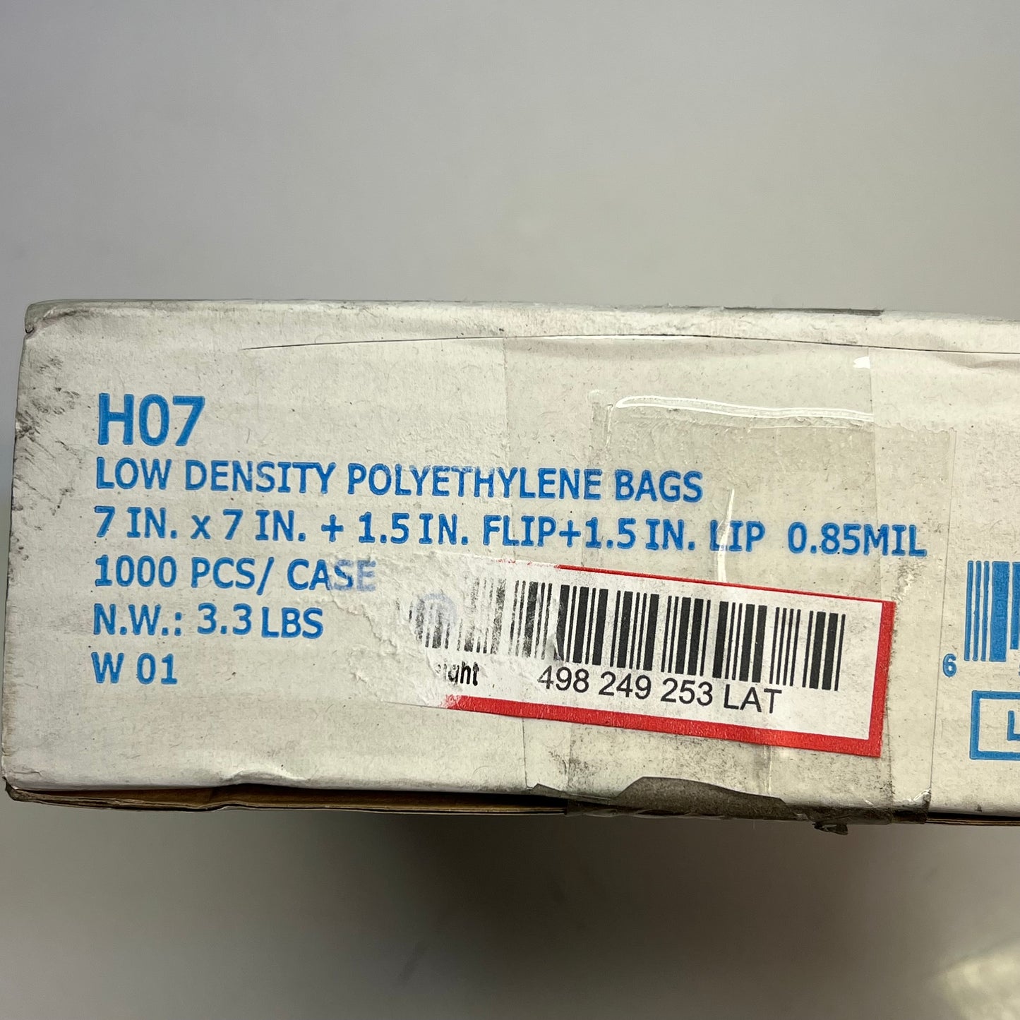 ZA@ LK PACKING (2 PACK, 1000 EACH) Flip-Top Sandwich Bag 7"x7" (As-is)