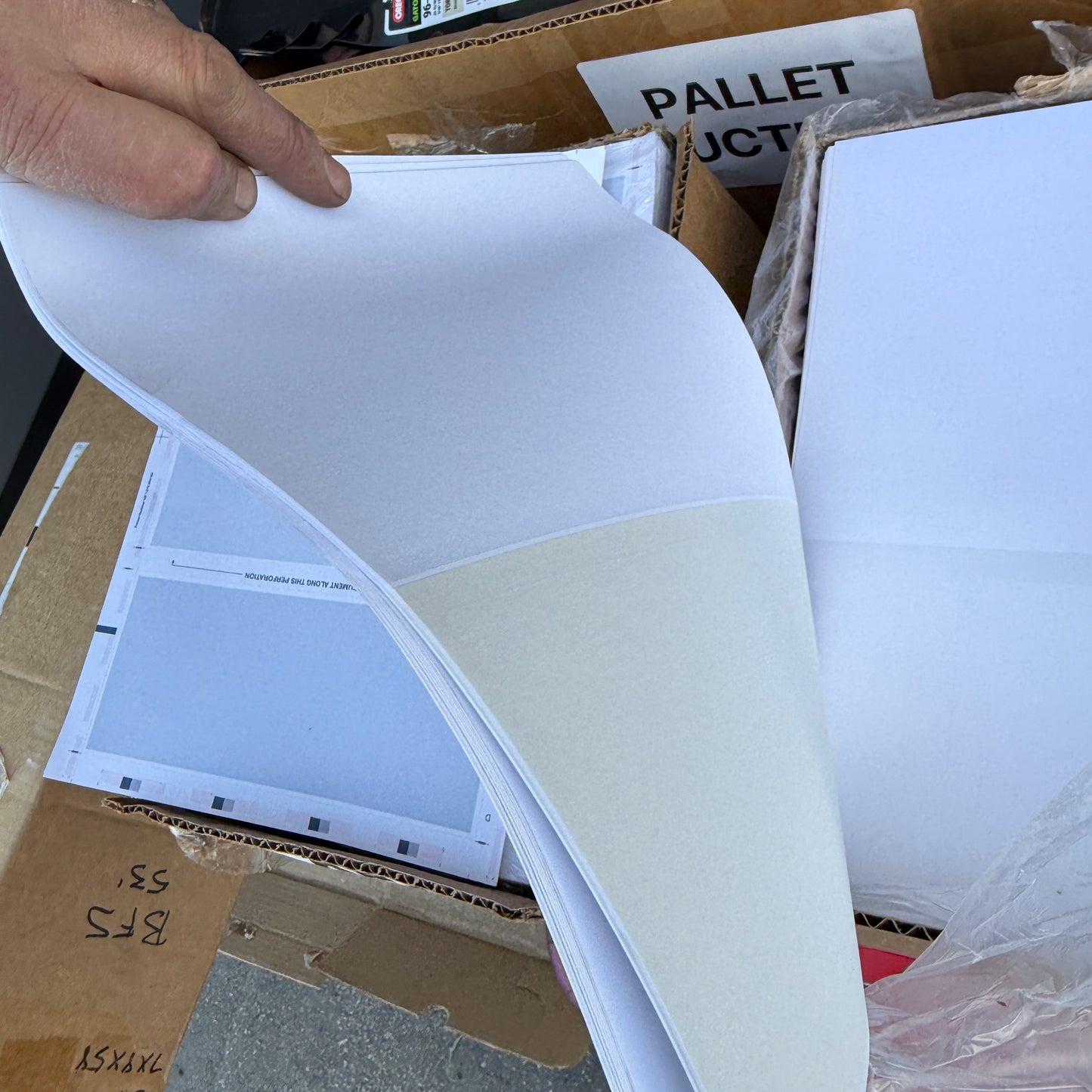 ZA@ Pallet of MIXED 3M Gloss Overlaminate, Blank Checks, Pool Filter Media, Arm Pads, Wipes, & MORE!