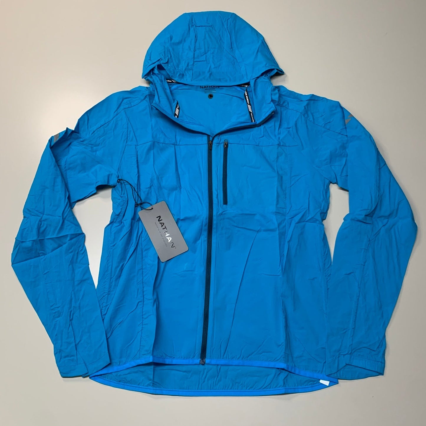 NATHAN Stealth Jacket W/ Hood Men's Electric Blue Size S NS90060-60195-S