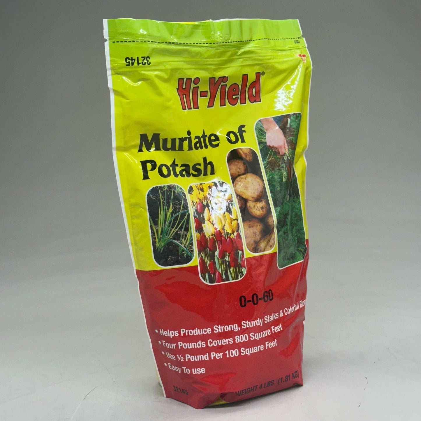 HI-YIELD Muriate Of Potash 0-0-60 (4 POUNDS) Covers 800 Sq Ft 32145