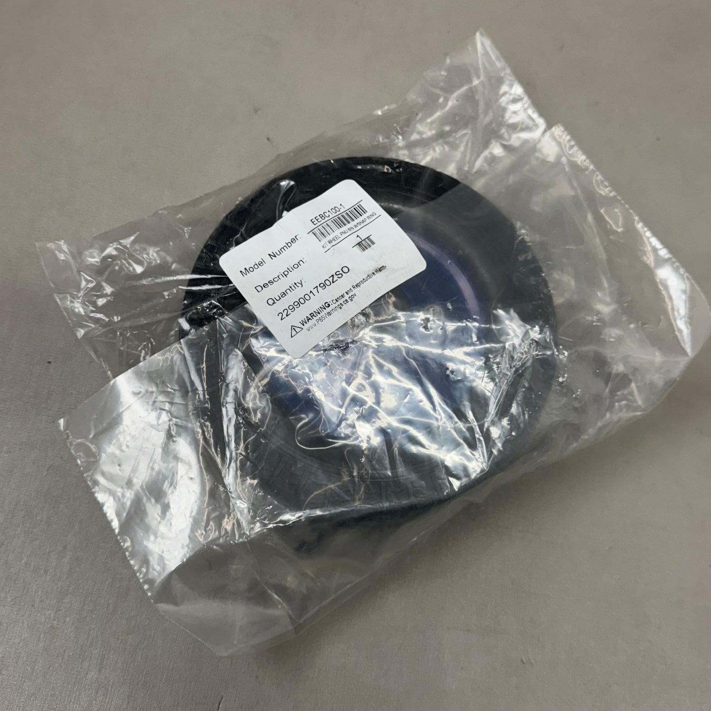 SNAP-ON Replacement Wheel For Battery Charger 6”x 2” Black/Blue EEBC100-1