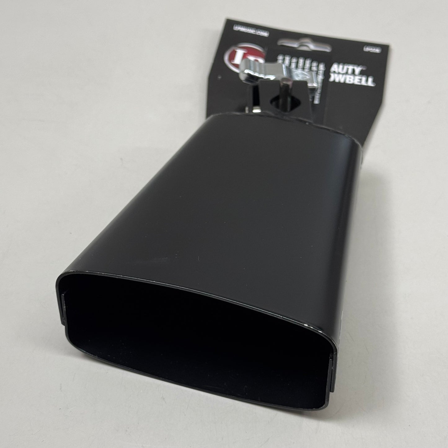 LP MUSIC Black Beauty Senior Cowbell Black 5 1/2 Inch Mountable