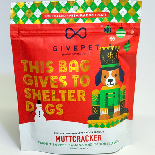 GIVEPET (3 PACK) Muttcracker Premium Dog Treats Soft Baked 6 oz BB 09/27