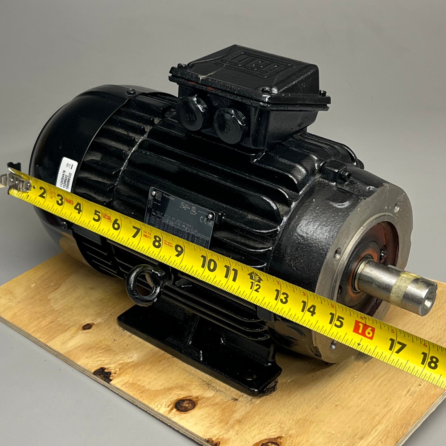 BLADE MOTORS High-Efficiency Electric Industrial Motor TE1BF0X9 BLACK