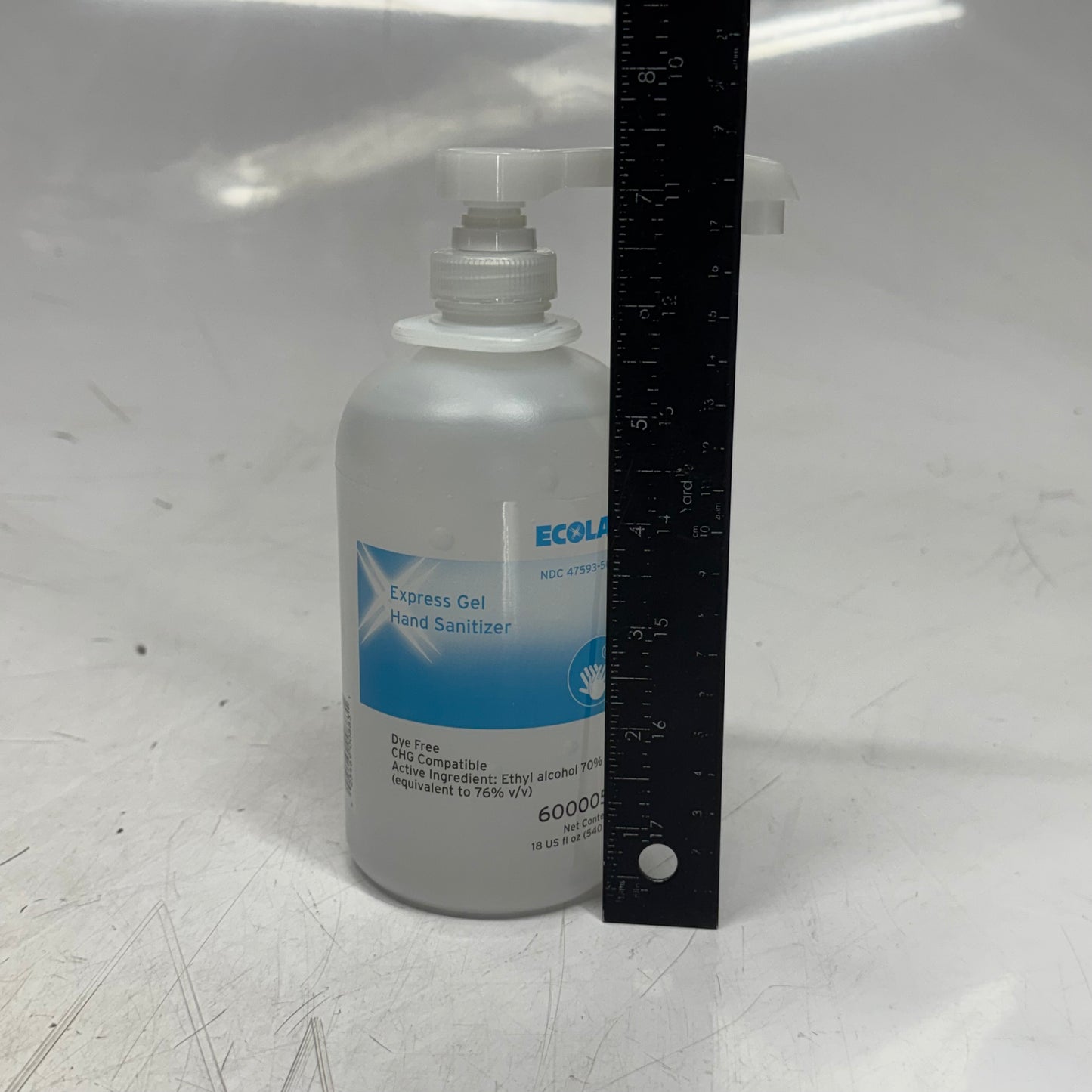 ECOLAB (12 PACK) Express Gel Hand Sanitizer 18 fl oz. 6000057 BB 03/28
