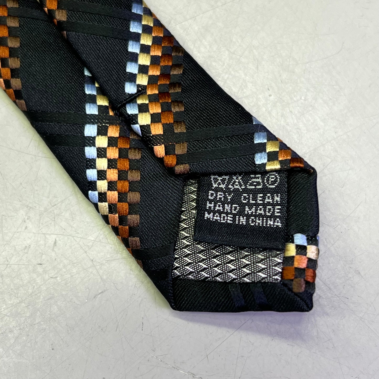 ALEXANDER JULIAN COLOURS Retro Design Tie 64" Black/Multicolor (Pre-Owned)