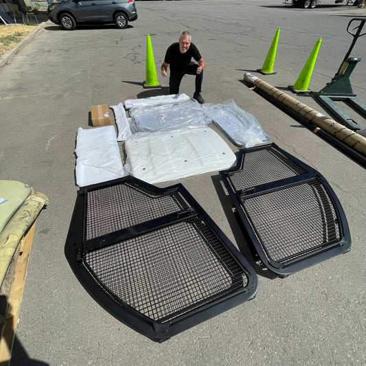 CURTIS INDUSTRIES Club Car Carryall Range Cab Kit Black 47587415002