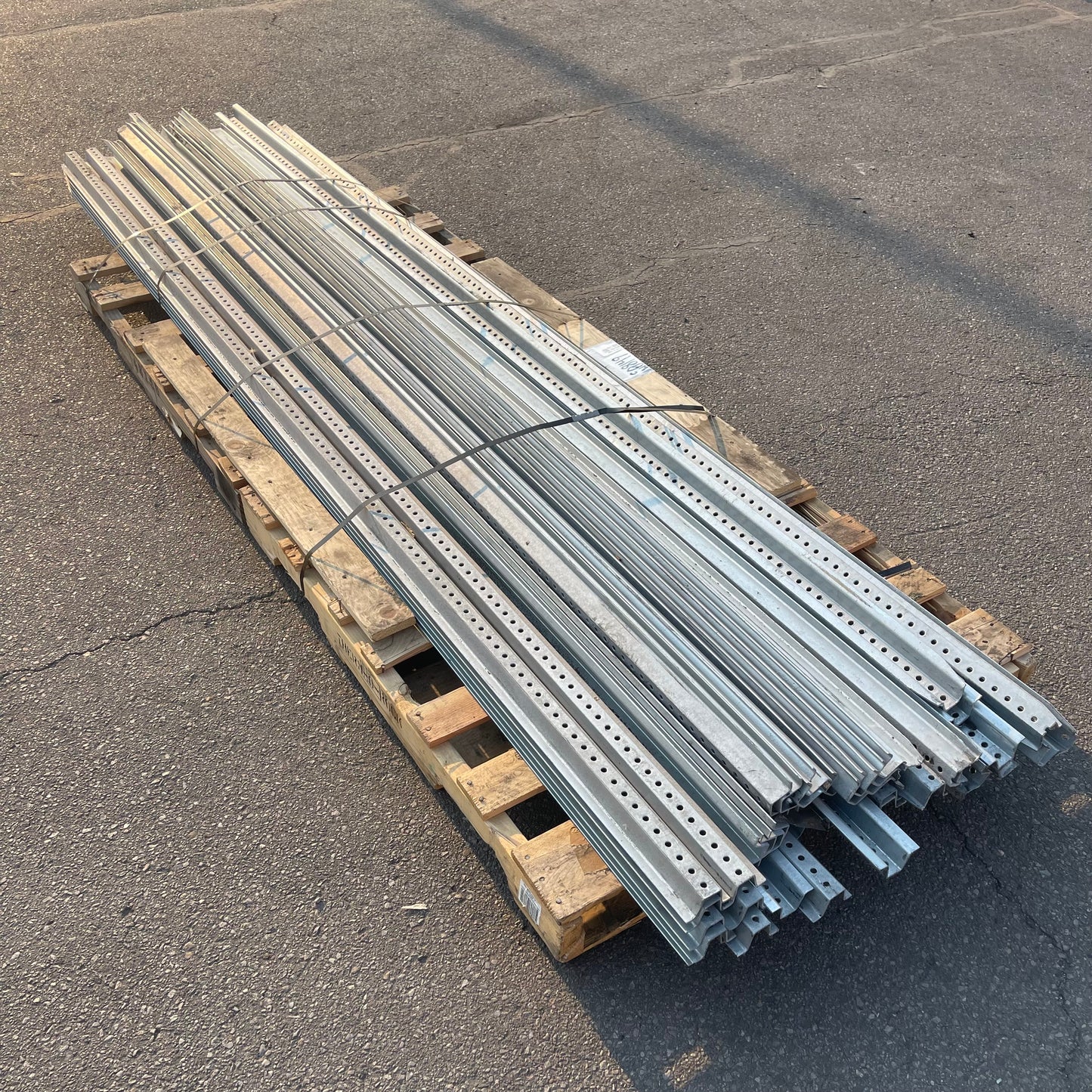 UNBRANDED U Channel Sign Posts 10 ft Galvanized Steel