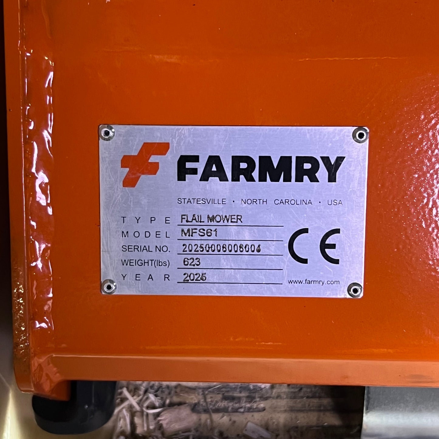 FARMY 3 Point 61" Flail Mower Flail Mower 2025, Orange MFS61