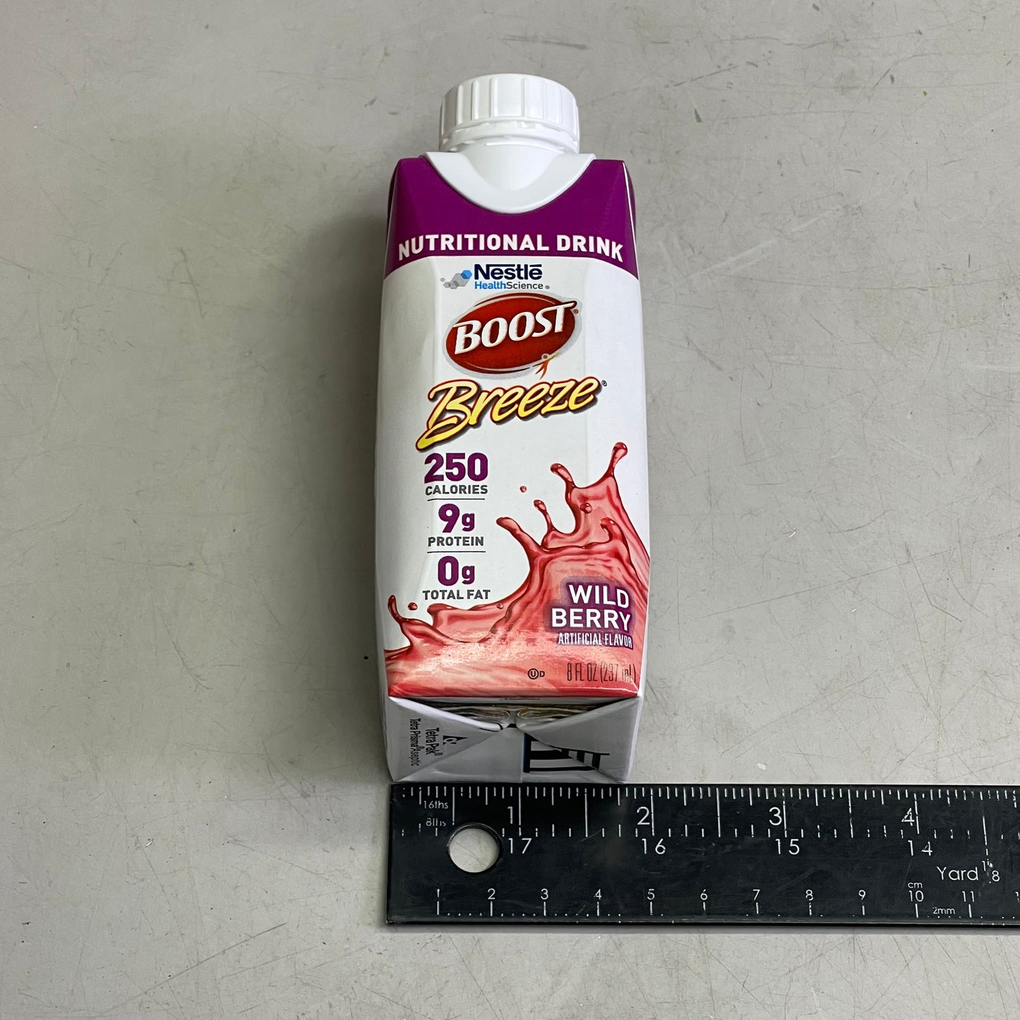 ZA@ NESTLE (24 Pack) Boost Breeze Wild Berry Flavor 8 fl oz BB 12/25 D