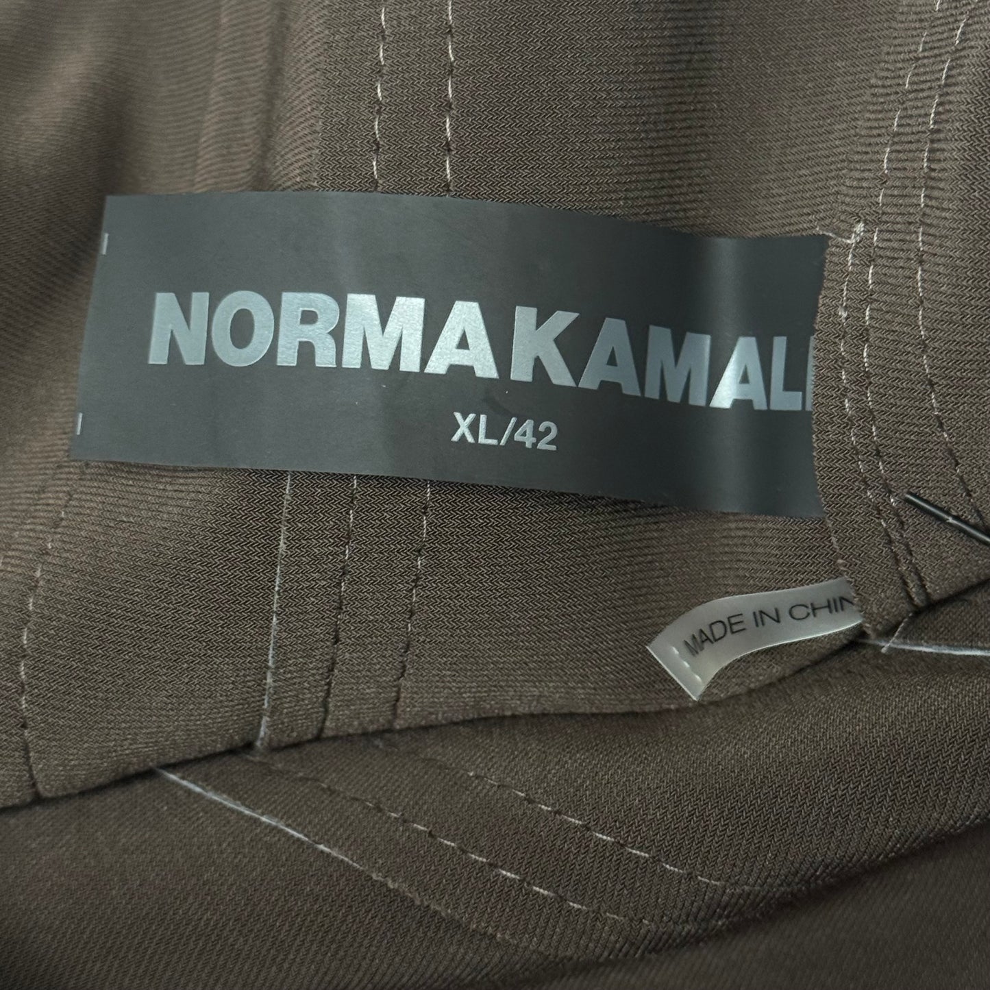 NORMA KAMALI Strapless Grace Mini Dress Unlined Women's Sz XL/42 Chocolate