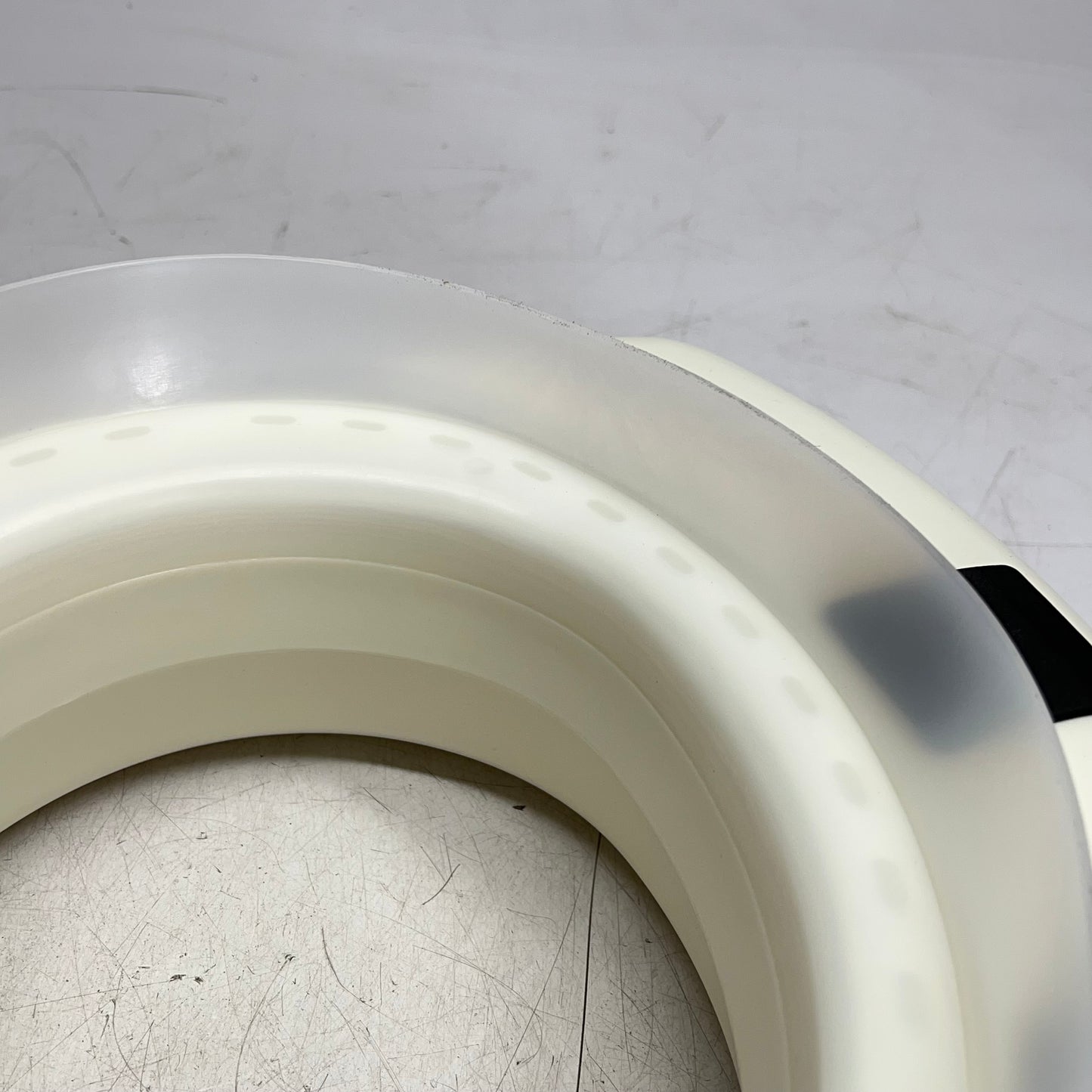 HEALTH SMART Portable Elevated Round Toilet Seat Riser  5" White 522-1508-1901