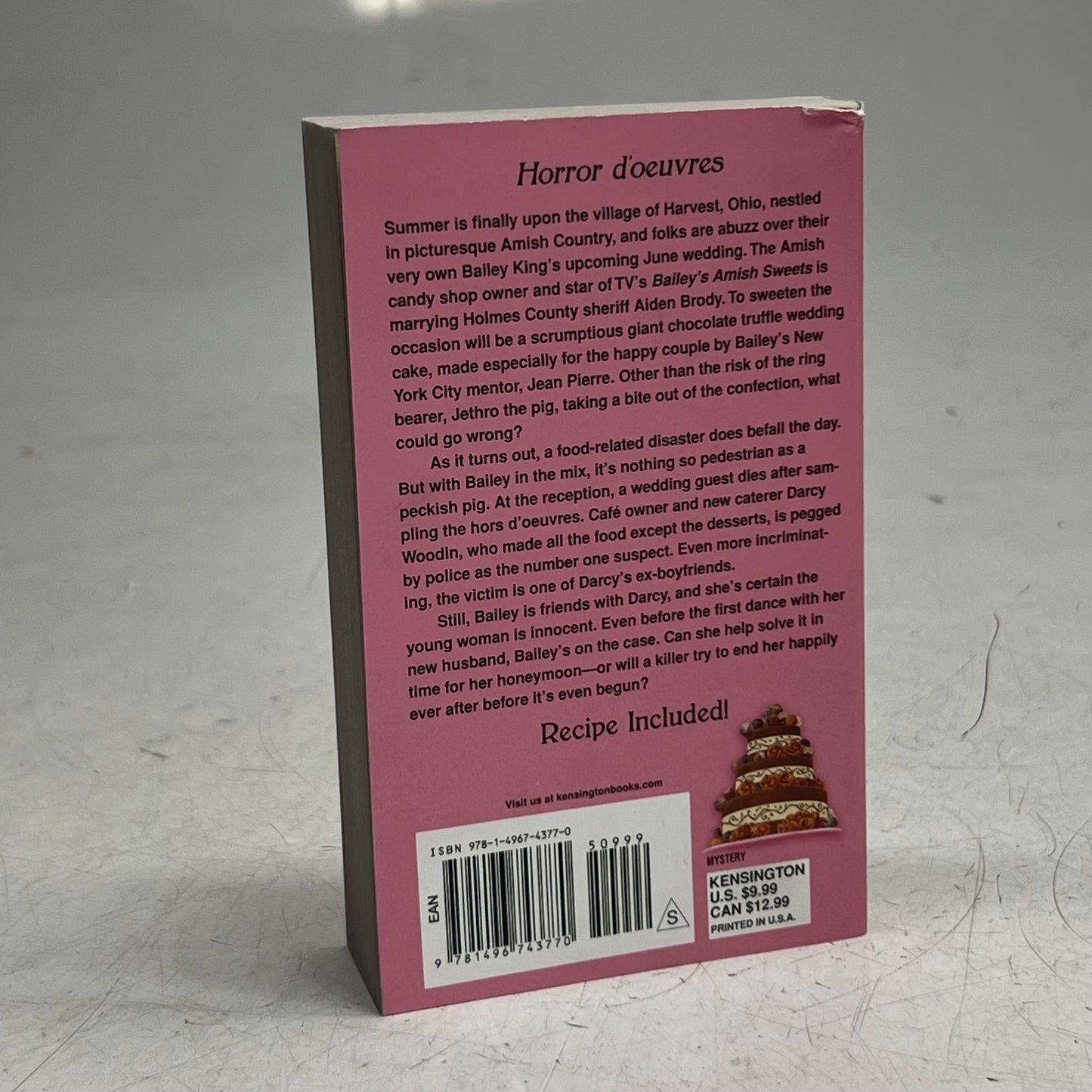 Truffle Trouble by Amanda Flower Sz 4"W x 6.8"H Pink 50999