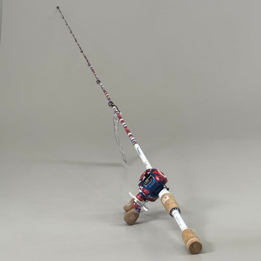 PROFISHIENCY Krazy Left Hand Bait-Cast Fishing Rod Combo 7ft AMERBC7MHFCL