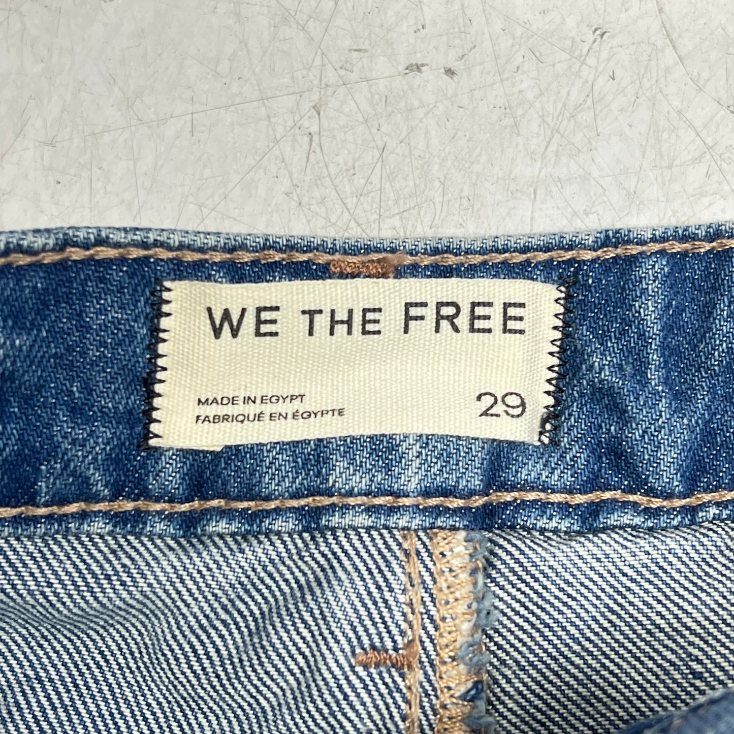 FREE PEOPLE  Gallivanting Peekaboo Skort Women's Sz 29 Blue Rebel OB1904070
