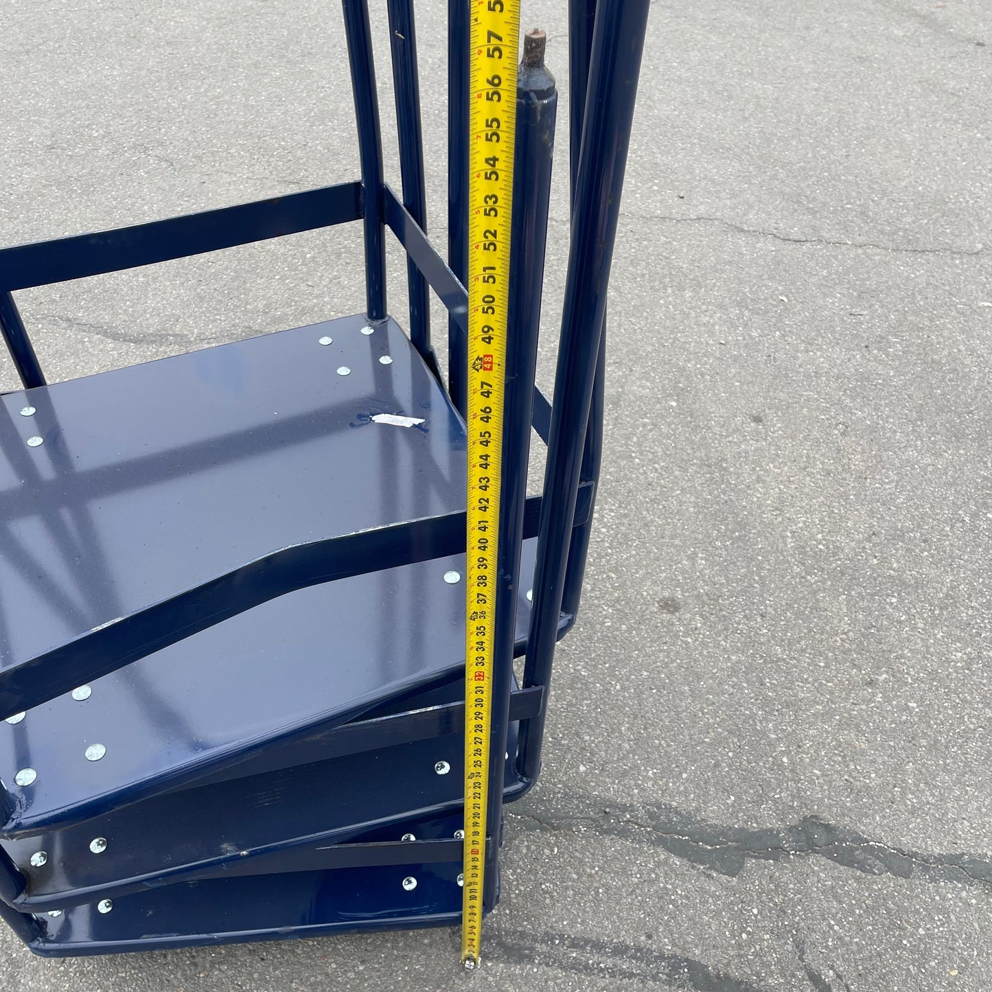 ZA@ Pallet of MIXED Steel Stacking Carts Blue (AS-IS)