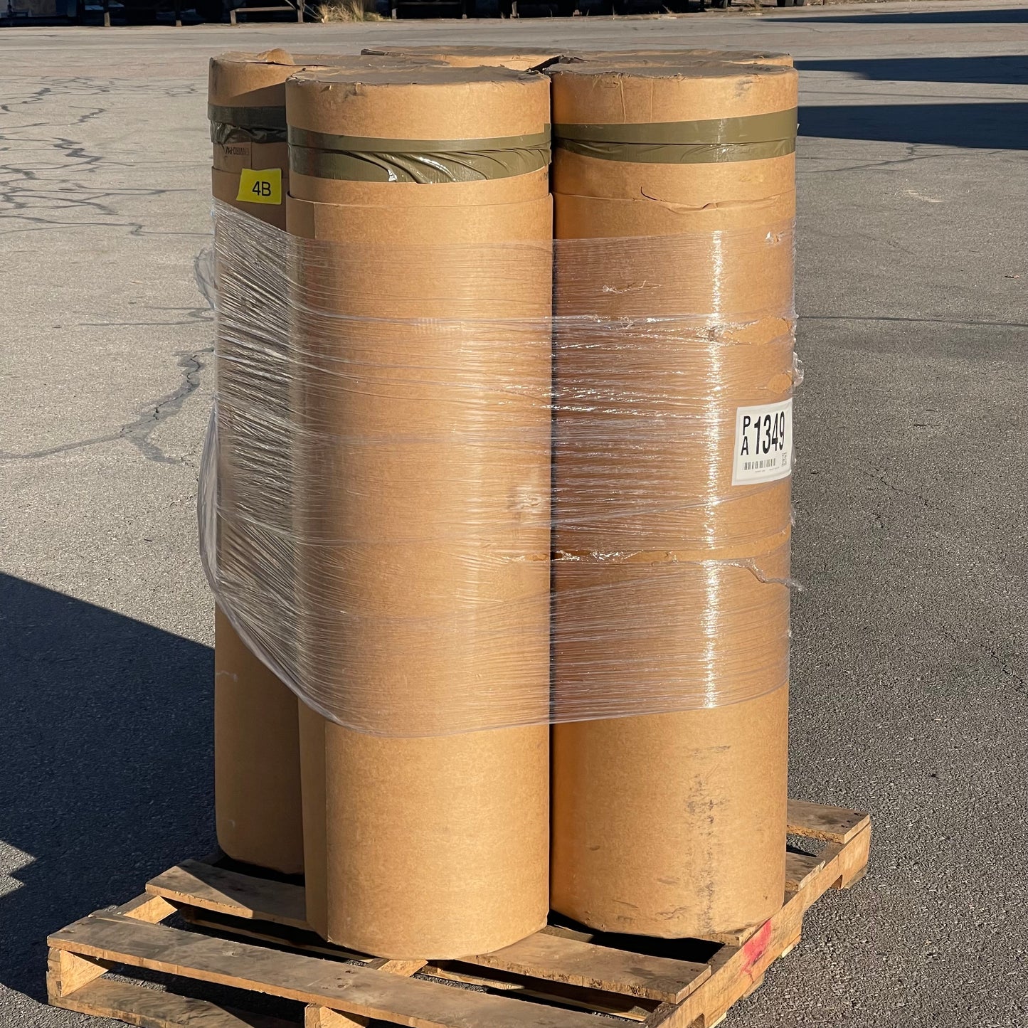 ZA@ Pallet of ENVIRO-PAK Fibre Drums 55” X 16” (AS-IS)