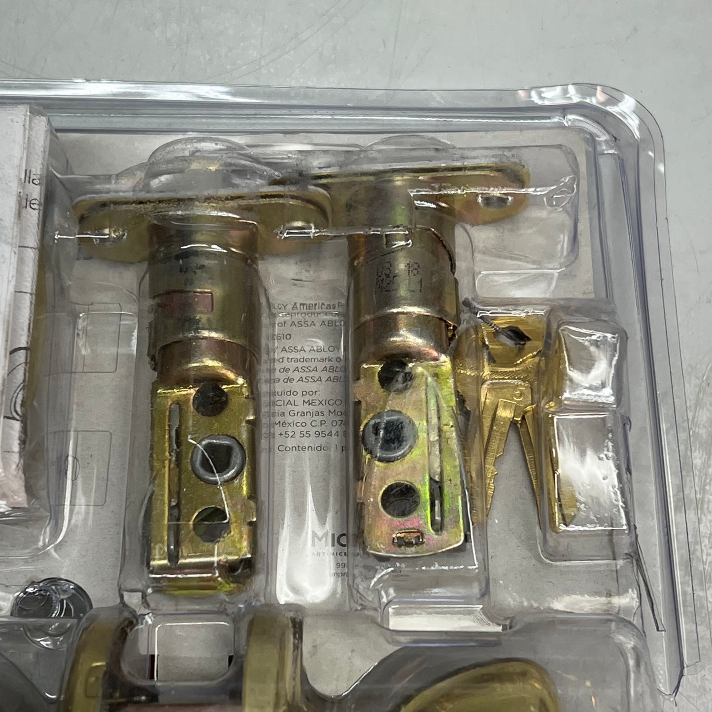 KWIKSET Exterior Entry Door Knob & Deadbolt Combo Pack Polished Brass 92420-031