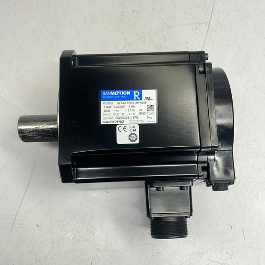SANMOTION Ac Servo Motor W/ Cannon Plug 2.0 Rated Output Black R2AA13200LXHW0M