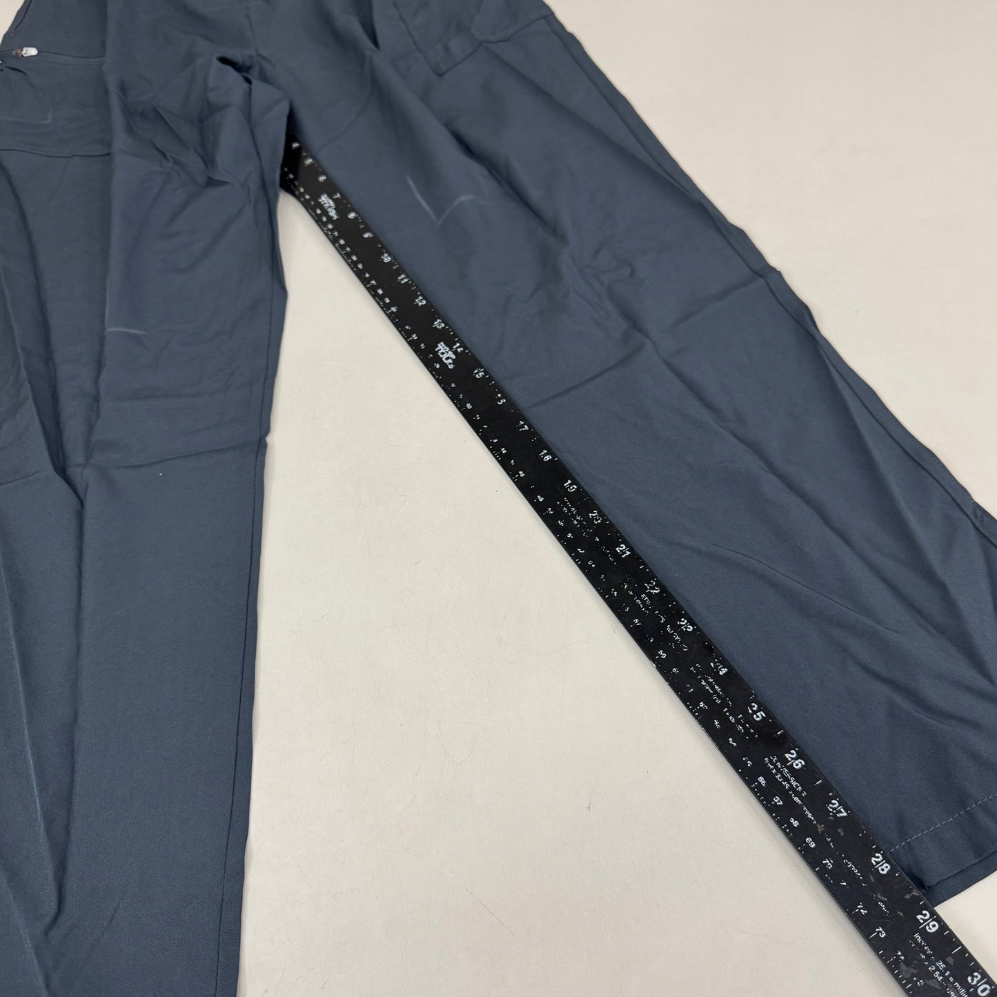 GREEN TOWN 4 Flex Scrubs Jumpsuit Cinch In Waist Women's Sz L Pewter GFX-023AST