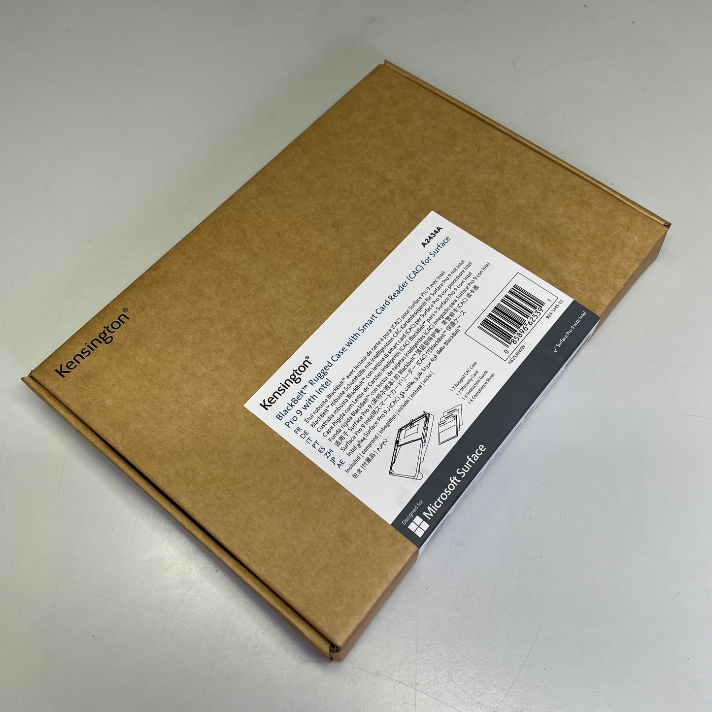 KENSINGTON  Blackbelt Rugged Case W/ CAC Reader For Surface Pro 9 K62539WW