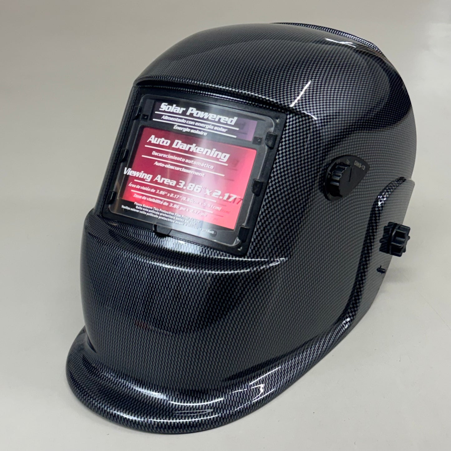 TITAN ShopIron Auto Darkening Welding Helmet 3.85x2.17" View Black 41262 (New Other)