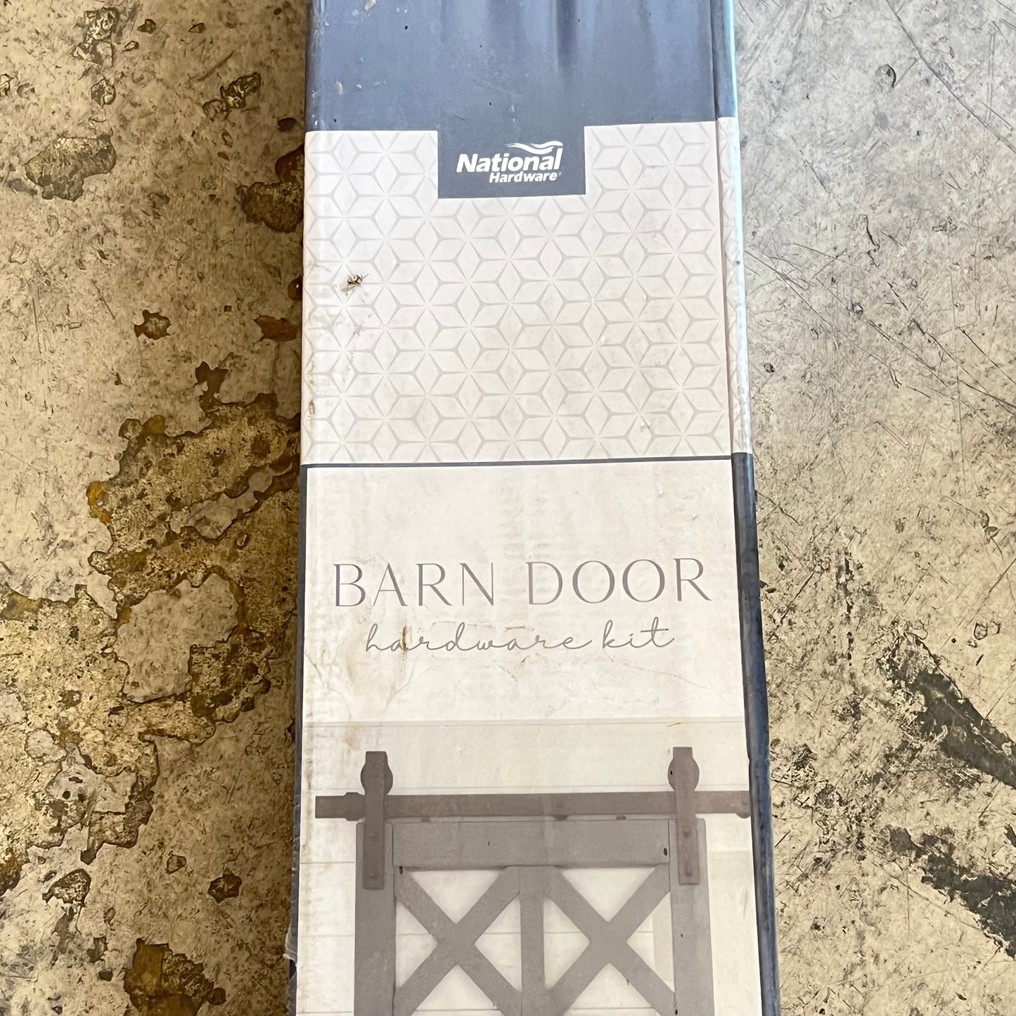 NATIONAL HARDWARE Designer Barn Door Kit 72"L Track Steel Matte Black N700-005